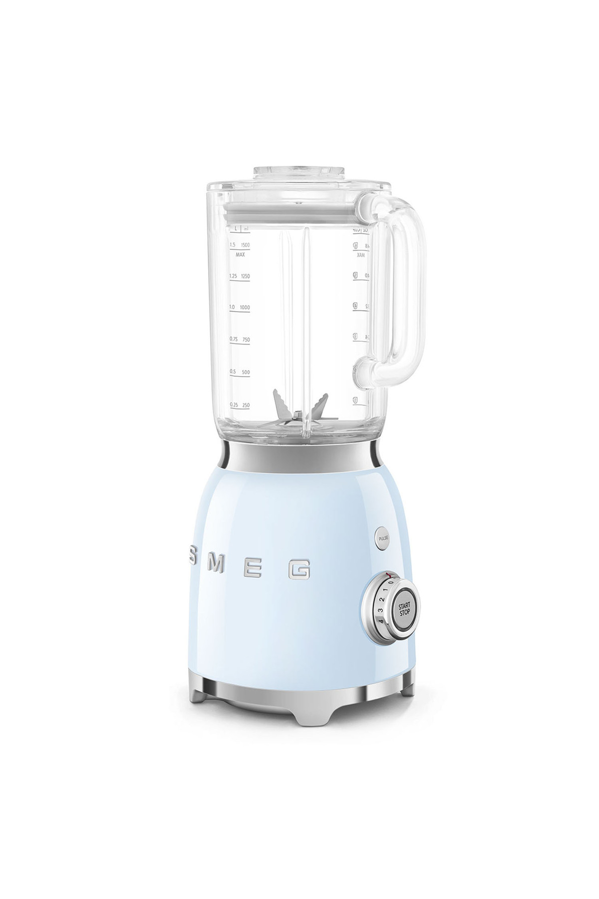 ست مخلوط کن اسموتی آبی پاستلی BLF03PBEU اورجینال Smeg