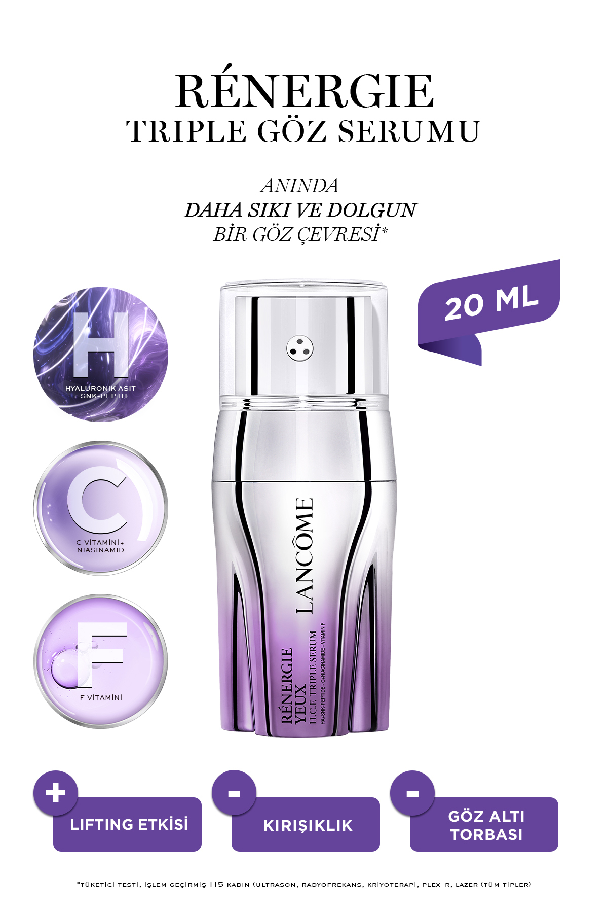 Lancome سرم مراقبت از چشم Rénergie Triple Serum