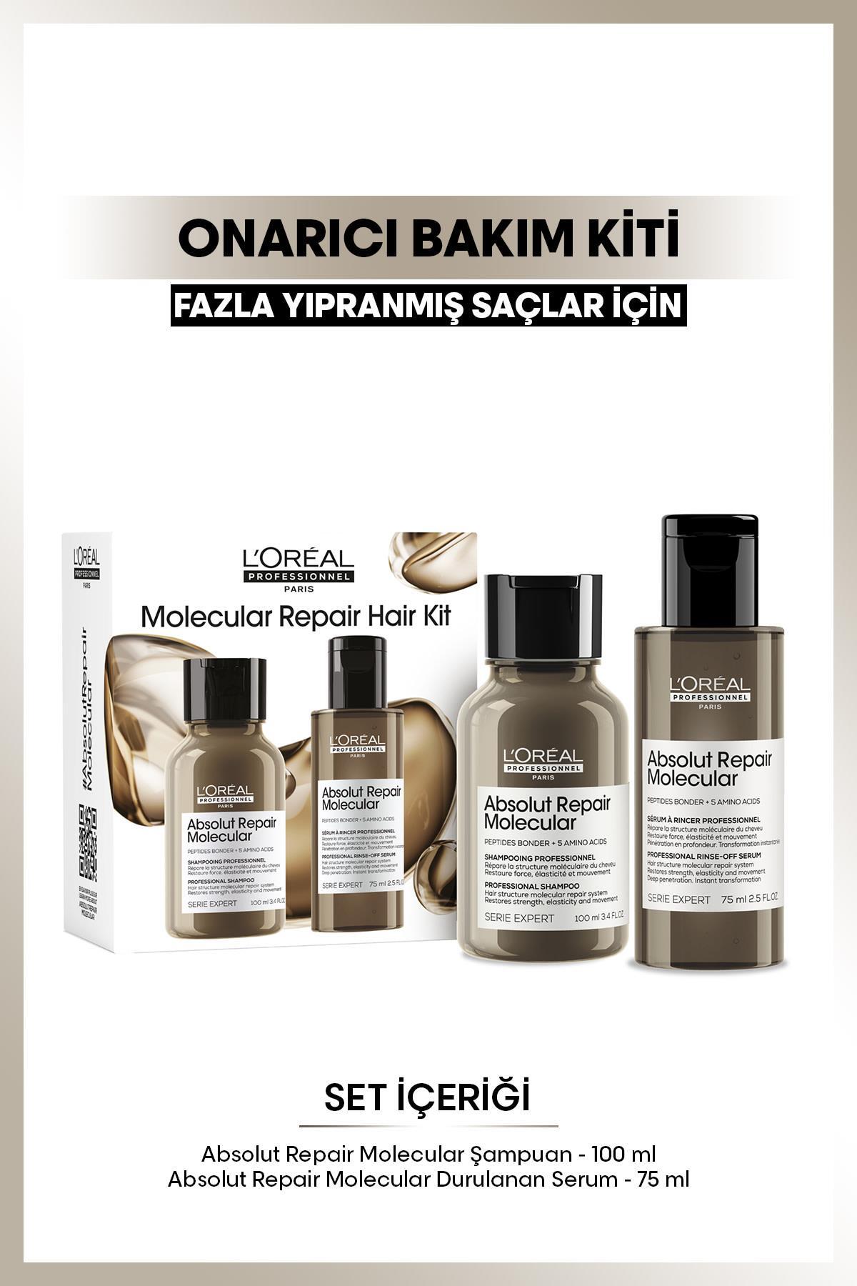 شامپو مردانه و زنانه مجموعه مینی دوتایی مولکولی ABSOLUT L'oreal Professionnel