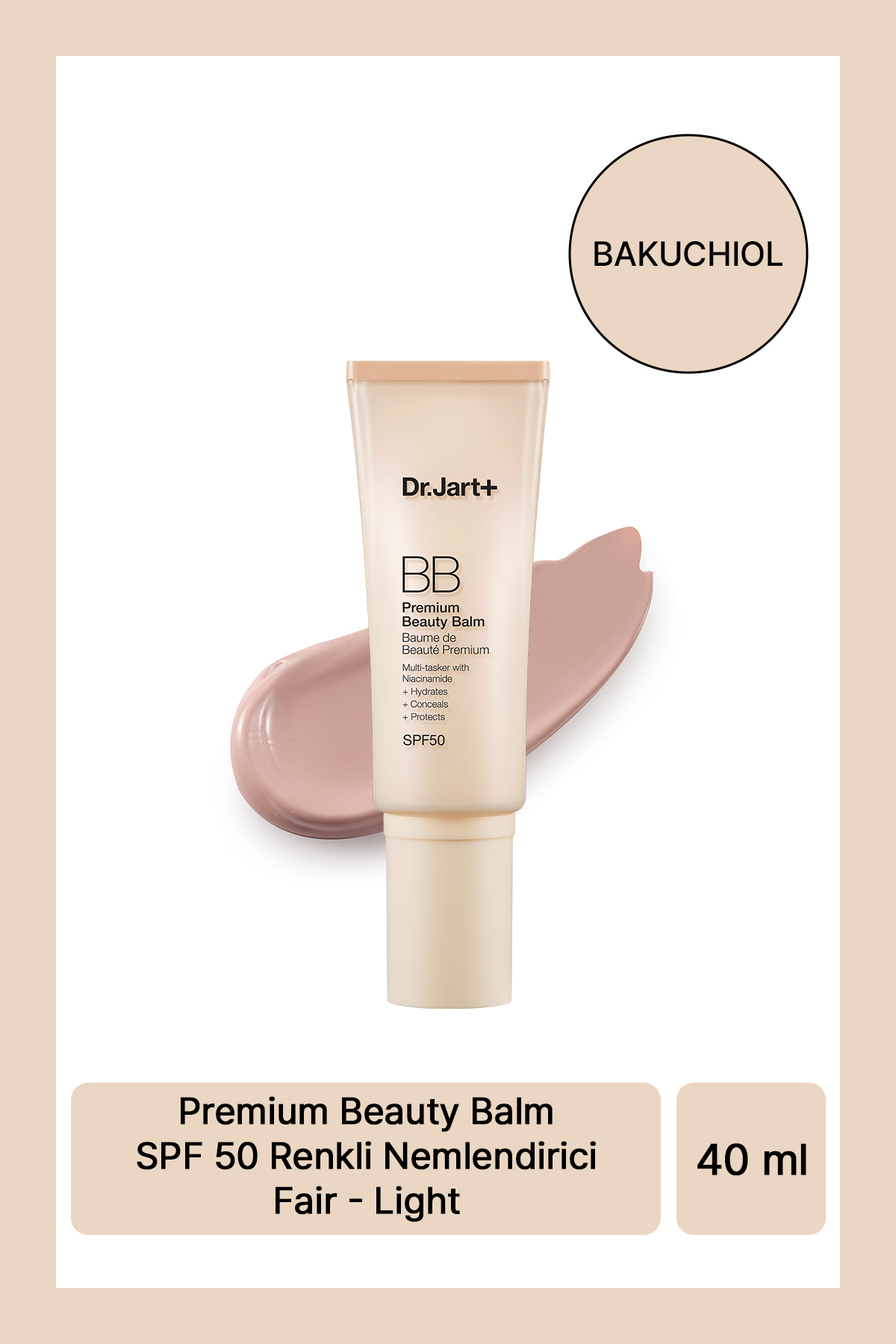 کرم بی و سی مرطوب کننده رنگی پرمیوم BEAUTY BALM LIGHT 1. Dr.Jart