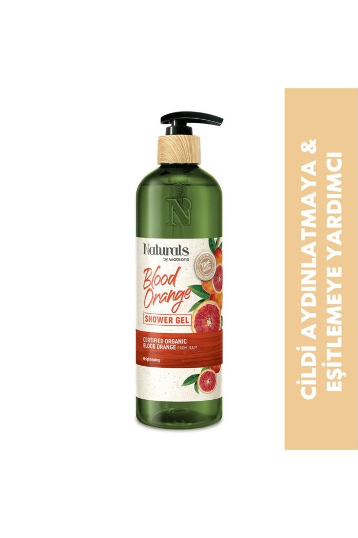 Naturals By Watsons ژل حمام پرتقال خونی ۴۹۰ میلی لیتر