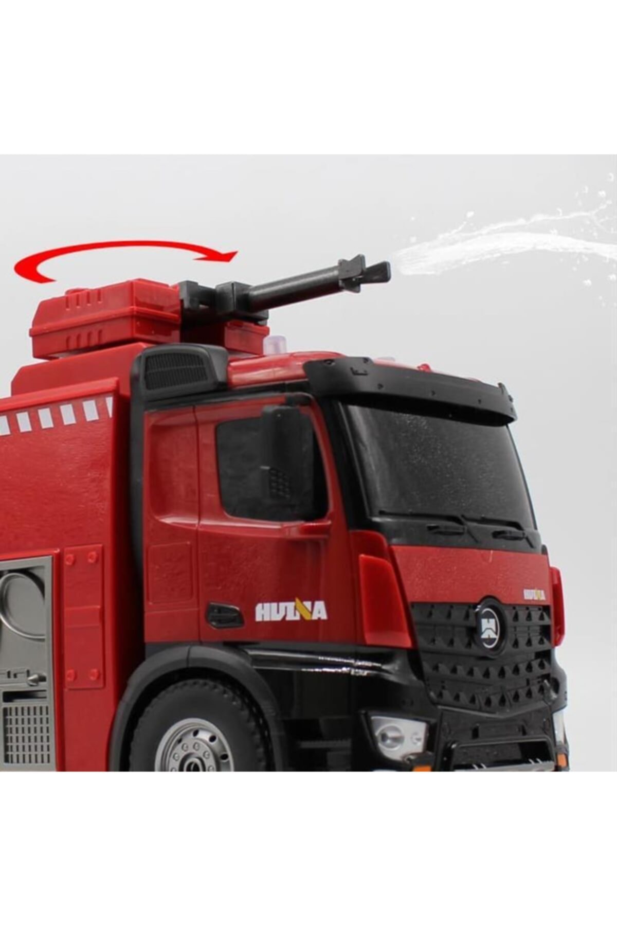 مدل خودرو 1 14 62CM RC ریموت کنترل آتش نشانی ماشین 22 کانال اسپری آب 1562 اورجینال Huina