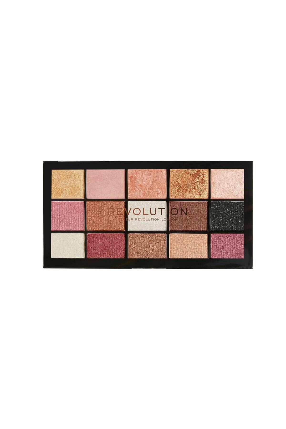 پالت سایه چشم ۱۵ رنگ رولوشن Revolution Reloaded Palette Affection با طیف گرم و براق
