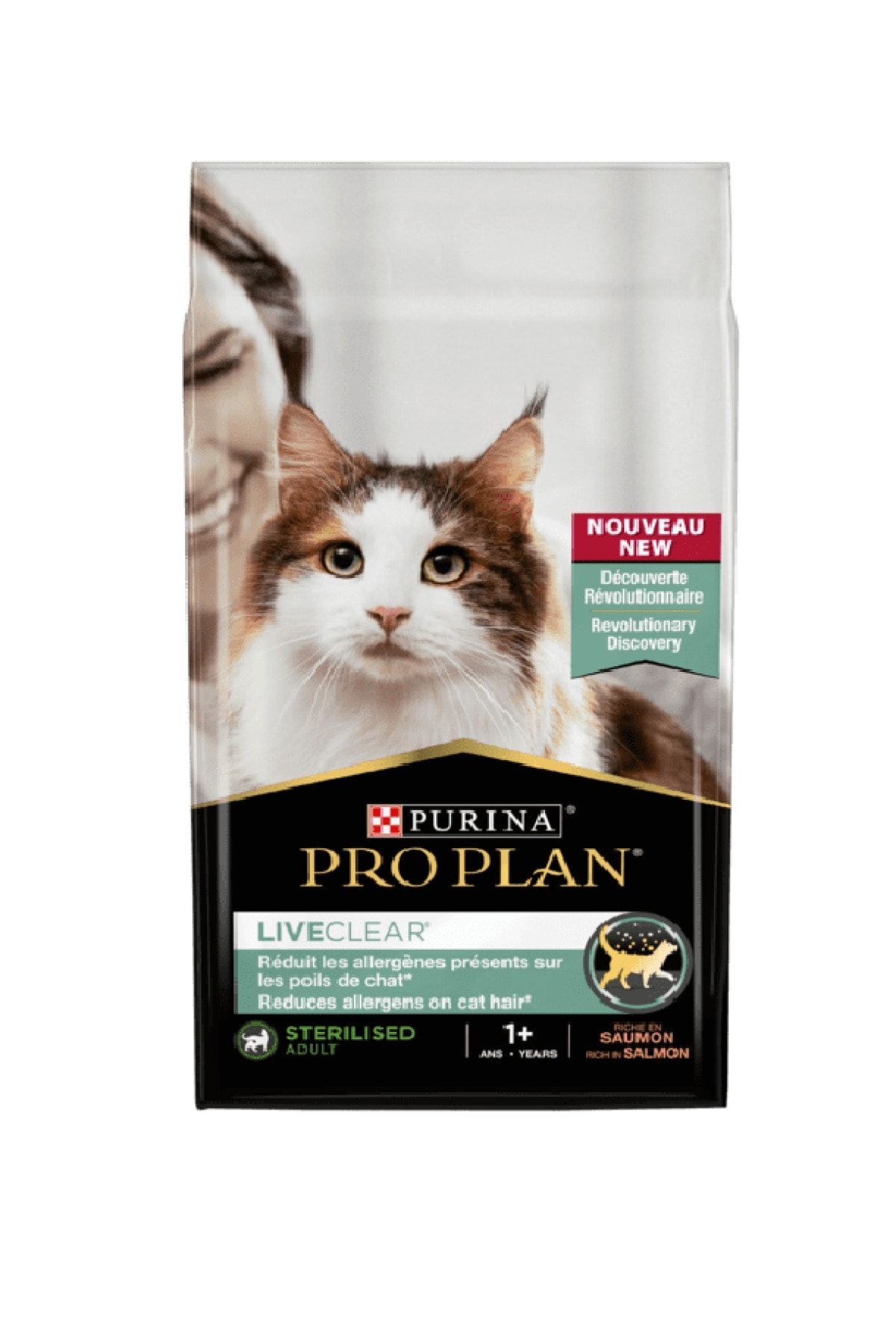 غذای خشک گربه پروپلن Pro Plan LiveClear برای گربه‌های عقیم‌شده بالغ با طعم سالمون، ۱٫۴ کیلوگرم 1,4 Kg