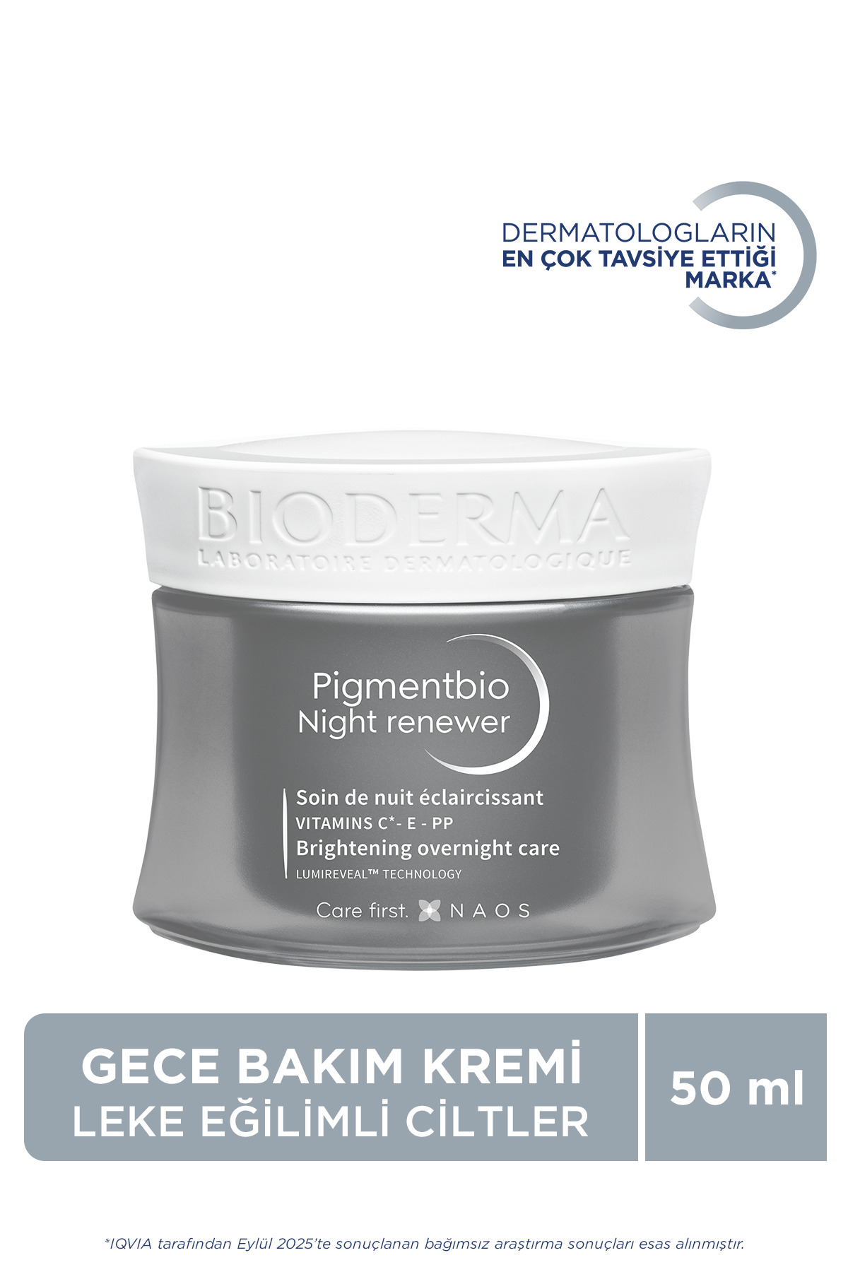 کرم شب بازسازی کننده مدل Pigmentbio با حجم 50 میل بایودرما Bioderma