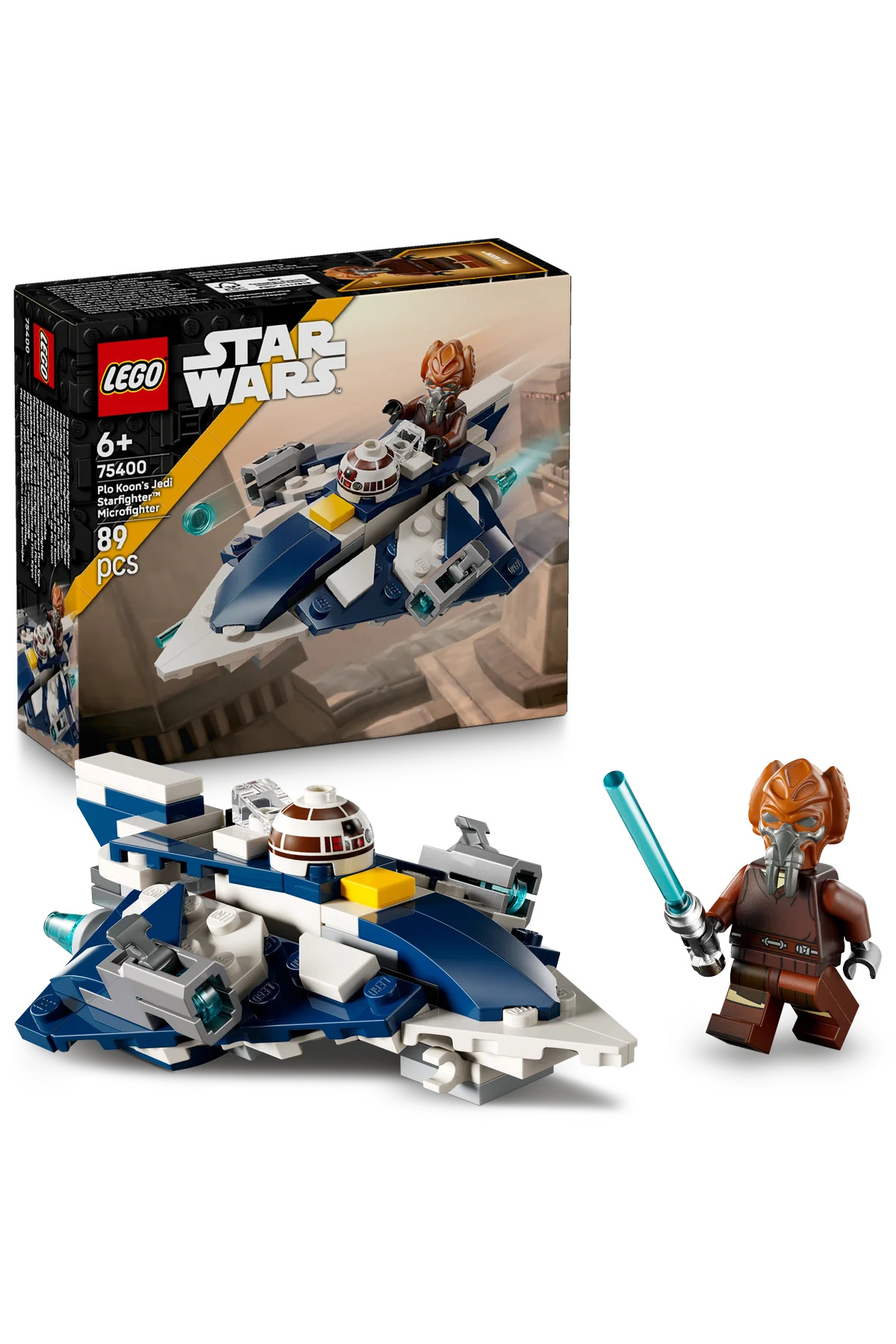 لگو و اسباب بازی های ساخت محور ® STAR WARS: THE CLONE WARSPLO KOON'S JEDI STARFIGHTER™ MICROFIGHTER 75400 6+ ست اورجینال LEGO