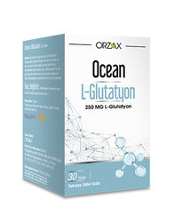 قرص ال‌گلوتاتیون اورزاکس Orzax سری اوشن Ocean ۲۵۰ میلی‌گرم بسته ۳۰ عددی