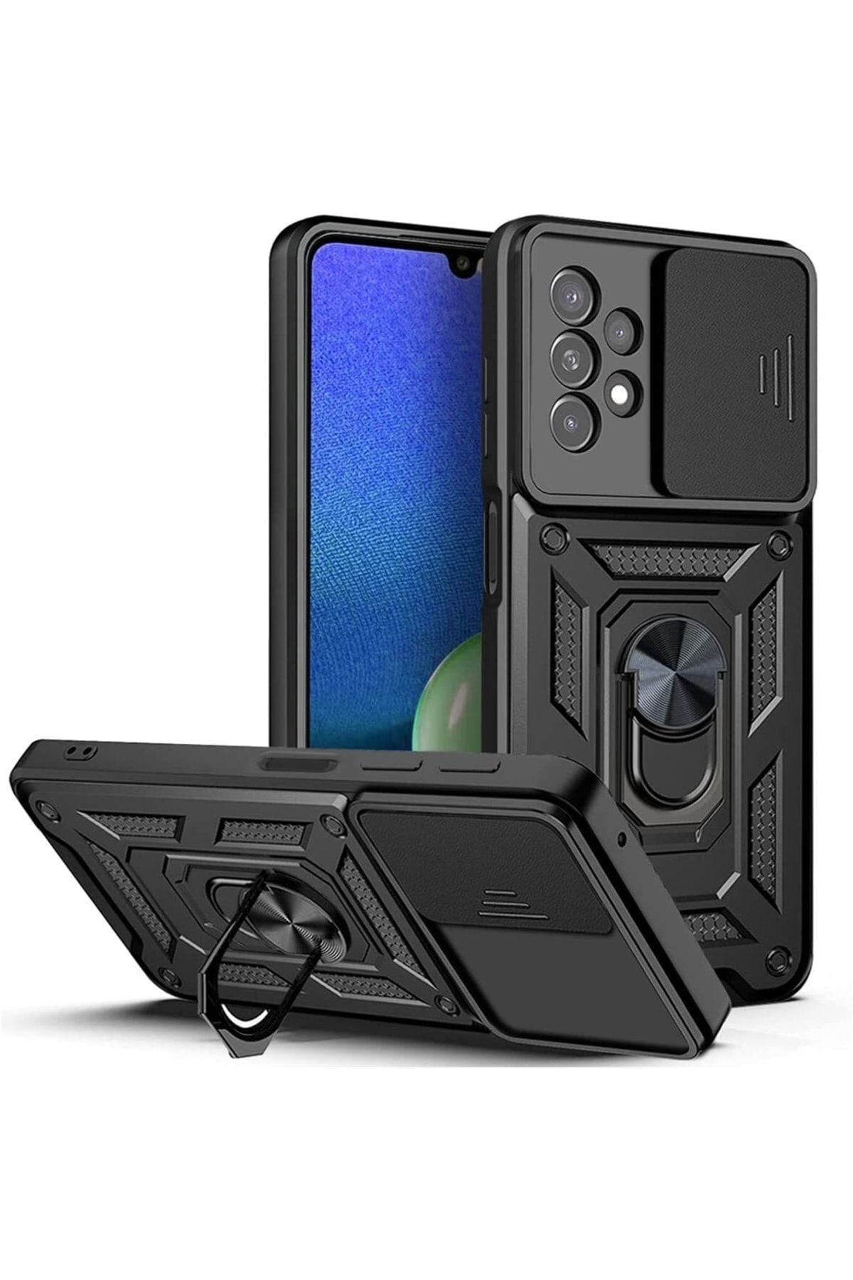 کاور و قاب زره نظامی محافظ دوربین SAMSUNG GALAXY A13 با حلقه کشویی فیبکس Fibaks