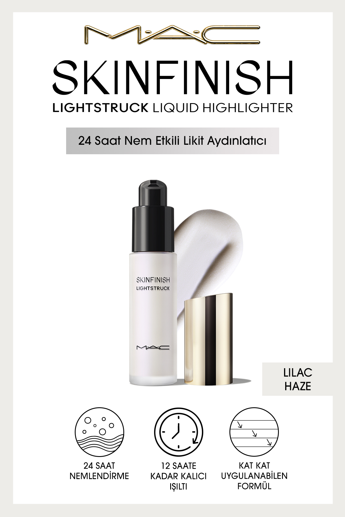 هایلایتر SKINFINISH LIGHTSTRUCK LIQUID ILLUMINATOR LILAC HAZE Mac
