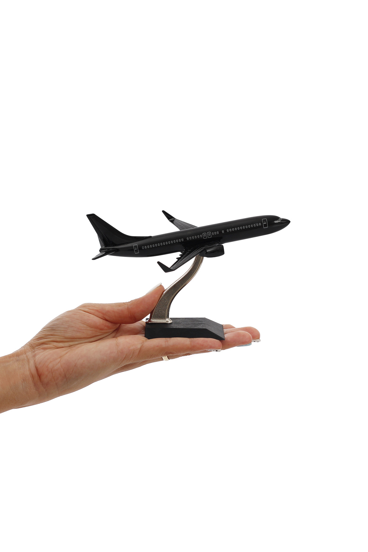 مدل خودرو هواپیما BOEING 737 800 1 250 METAL BODY مشکی DESIGN SPECIAL MODEL AIRPLANE اورجینال zekupp