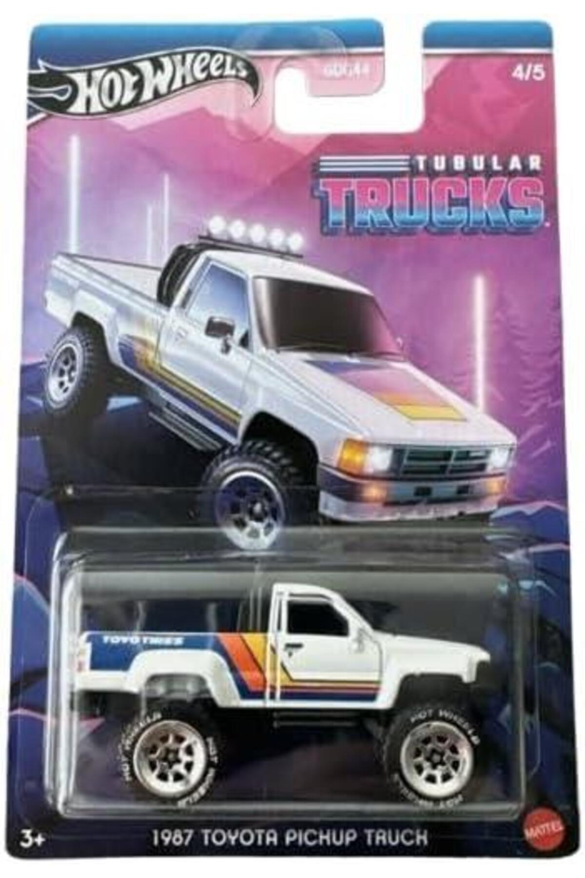 مدل خودرو TUBULAR TRUCKS 1987 TOYOTA PICKUP MODEL هات ویلز اورجینال HOT WHEELS