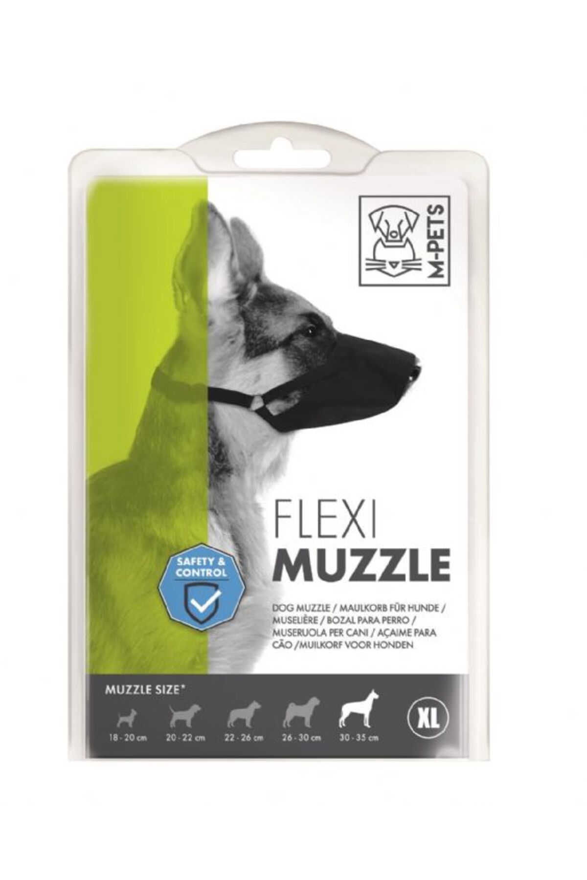 پوزه‌بند پارچه‌ای سگ ام‌پتس M-PETS Flexi سایز XL
