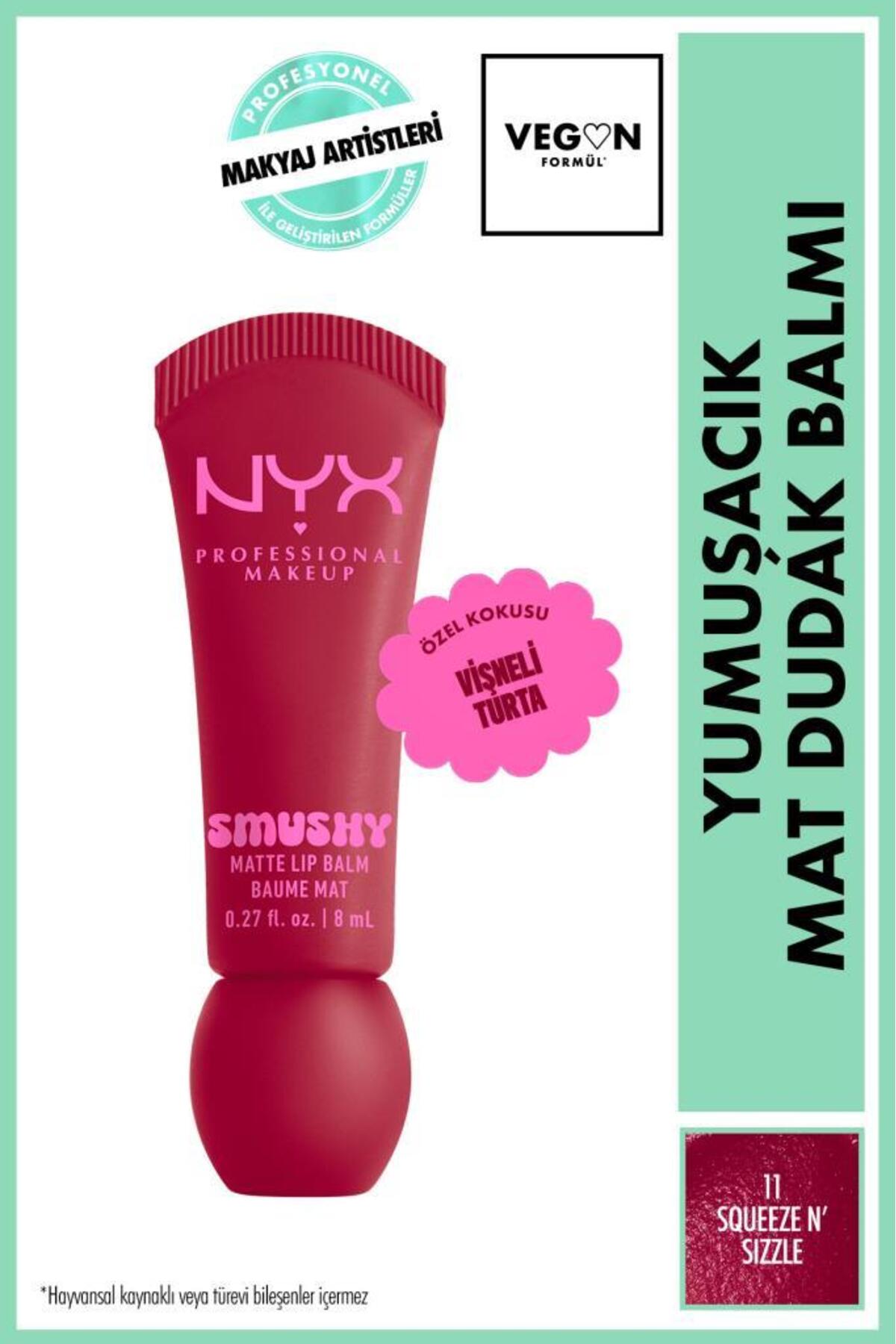 رژ لب بالم SOFT MATTE SMUSHY LIP SQUEEZE N' SIZZLE 11 NYX