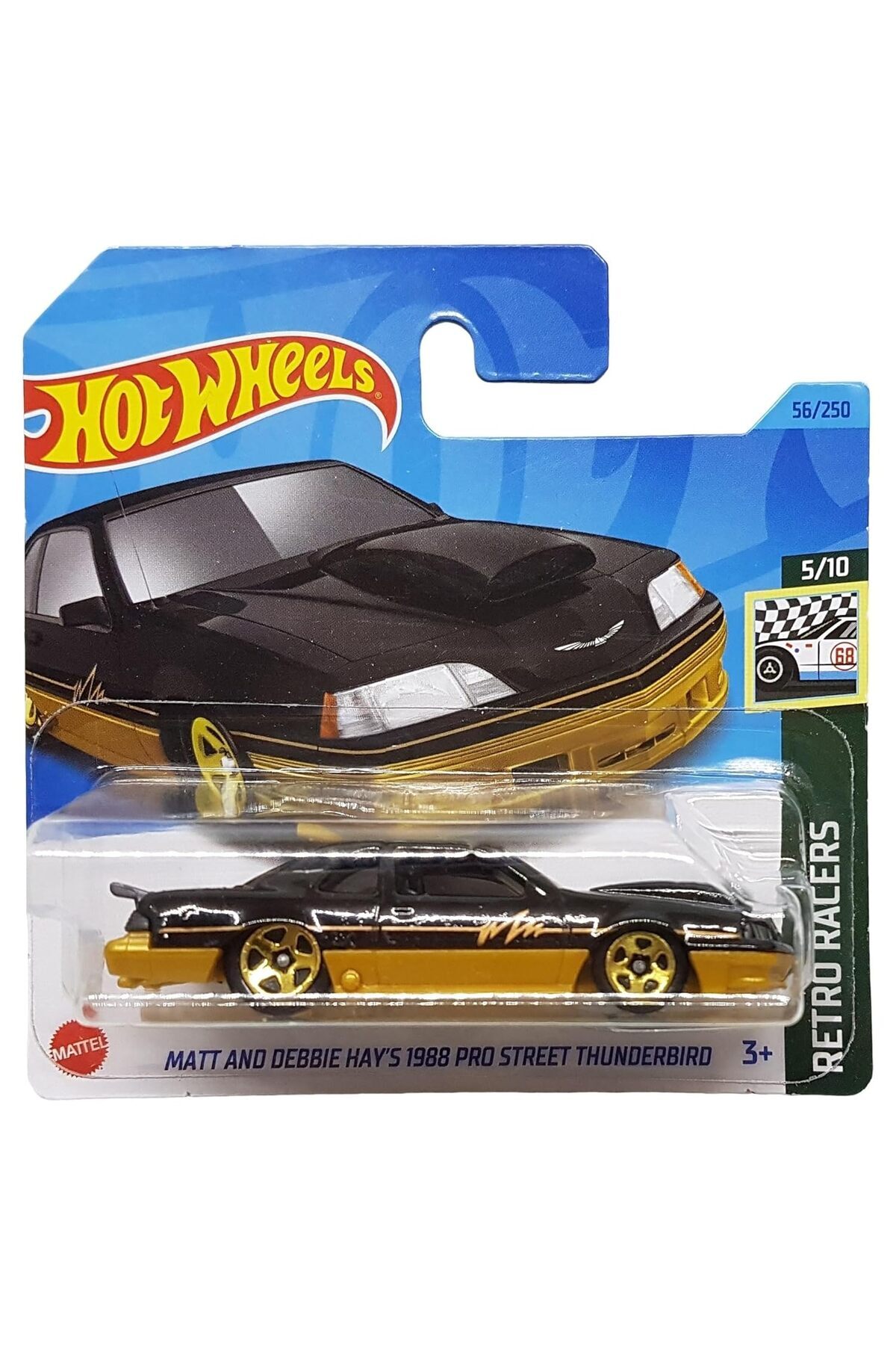 ماشین اسباب بازی مت و دبی هی در سال 1988 PRO STREET THUNDERBIRD 2023 HKJ80 هات ویلز اورجینال HOT WHEELS