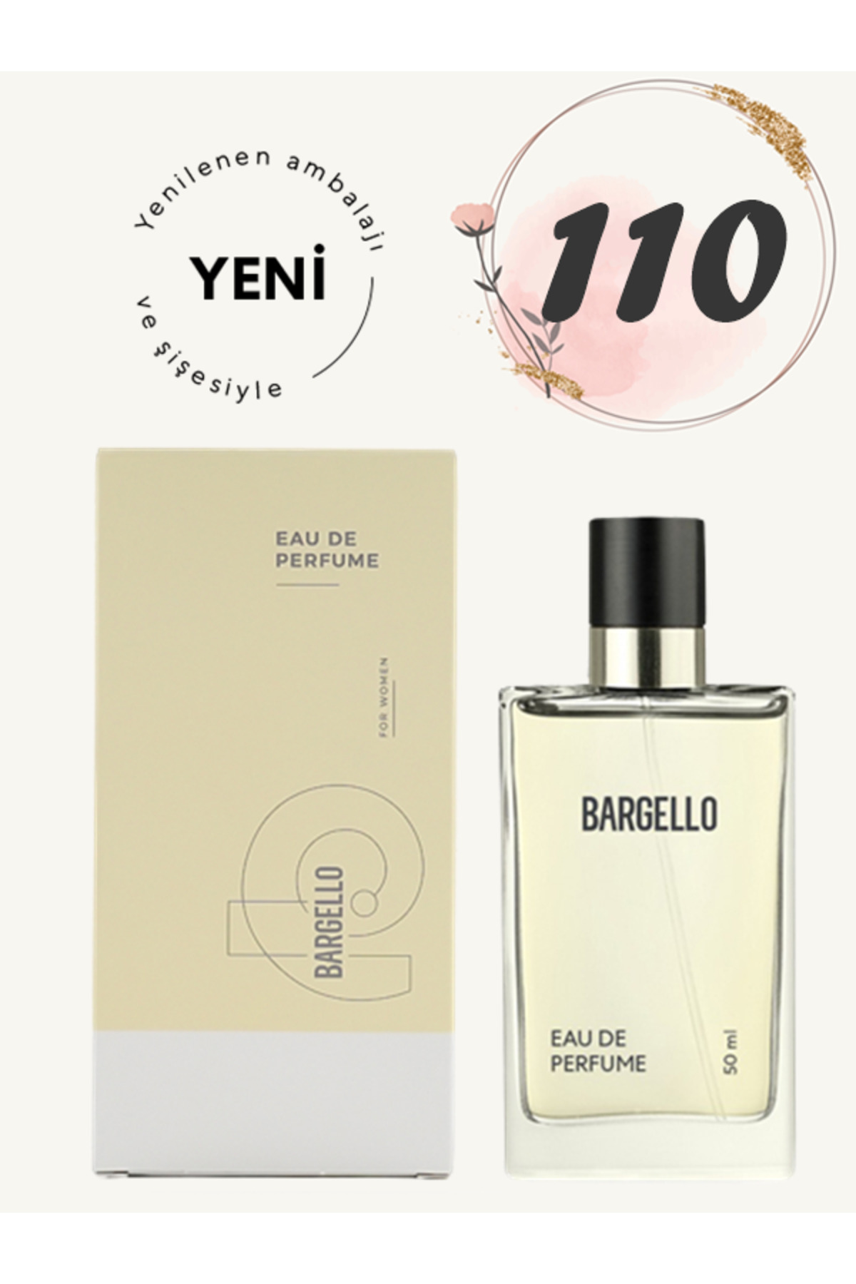 عطر زنانه 50 میلی‌لیتری مدل KADIN PARFÜM 110 ORİENTAL با رایحه‌ای دلپذیر Bargello