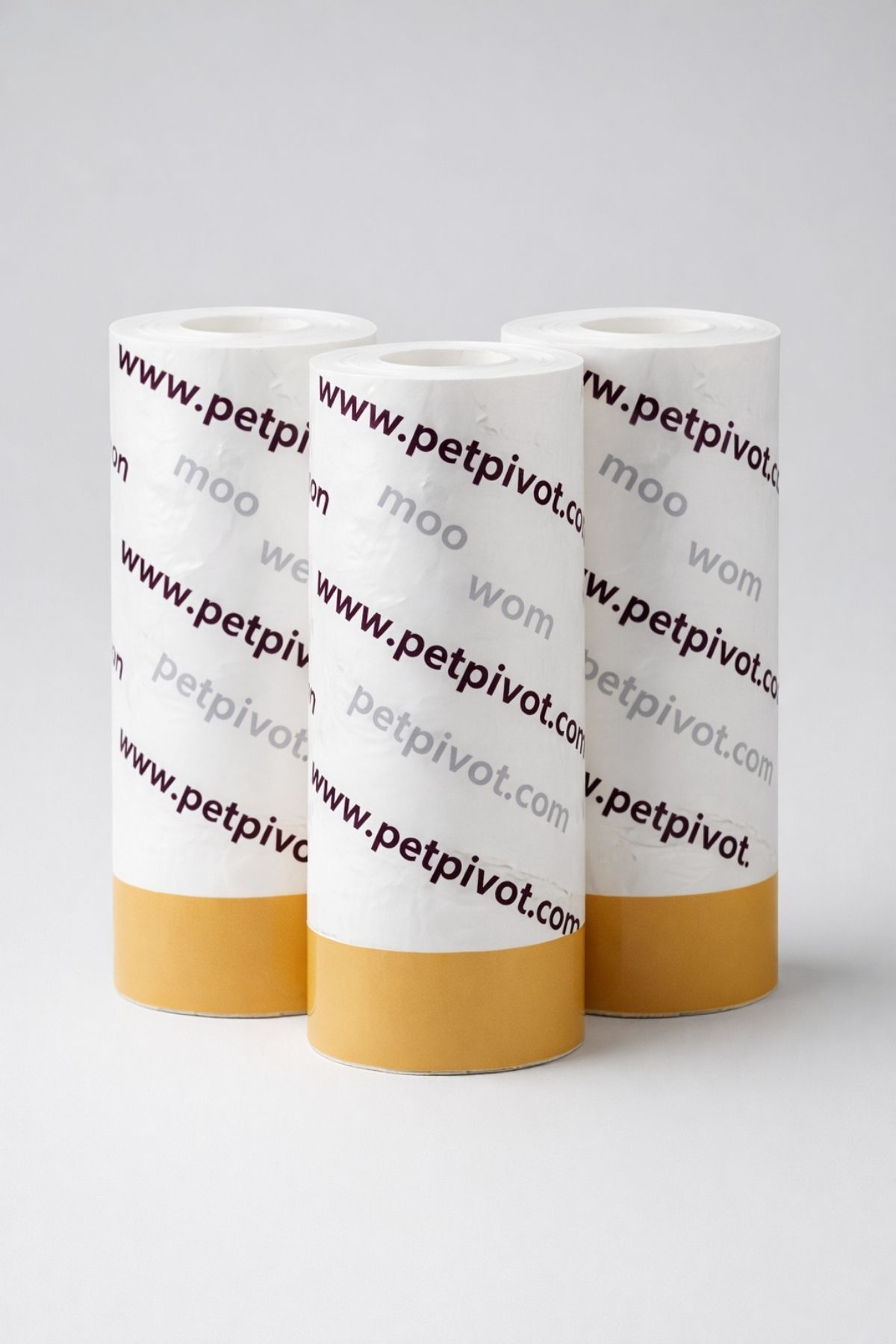 کیسه یدکی توالت خودکار گربه پت‌پیوت PetPivot، بسته ۳تایی ۶۰ عددی سفید
