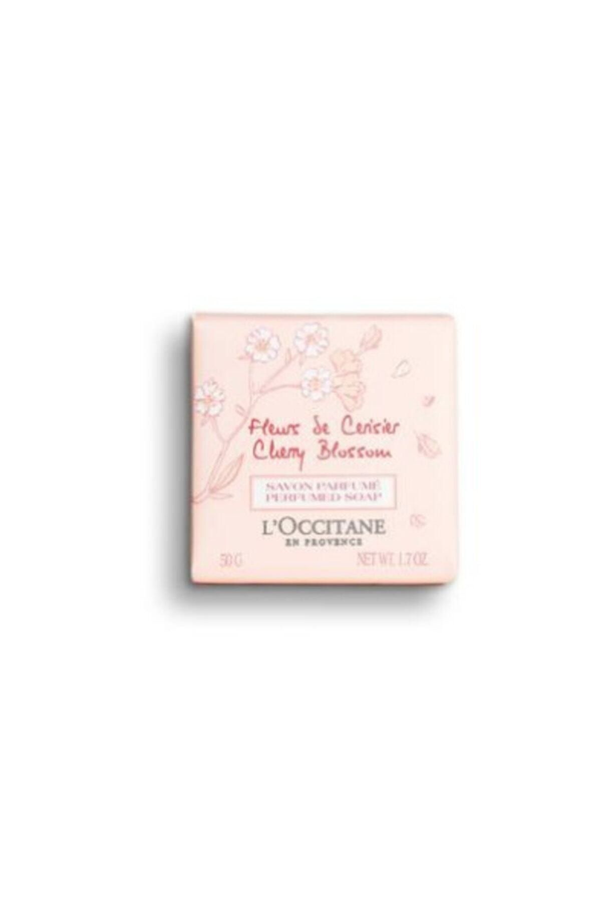 صابون جامد گل گیلاس عصاره زنگین شکوفه 50 گرم L'Occitane