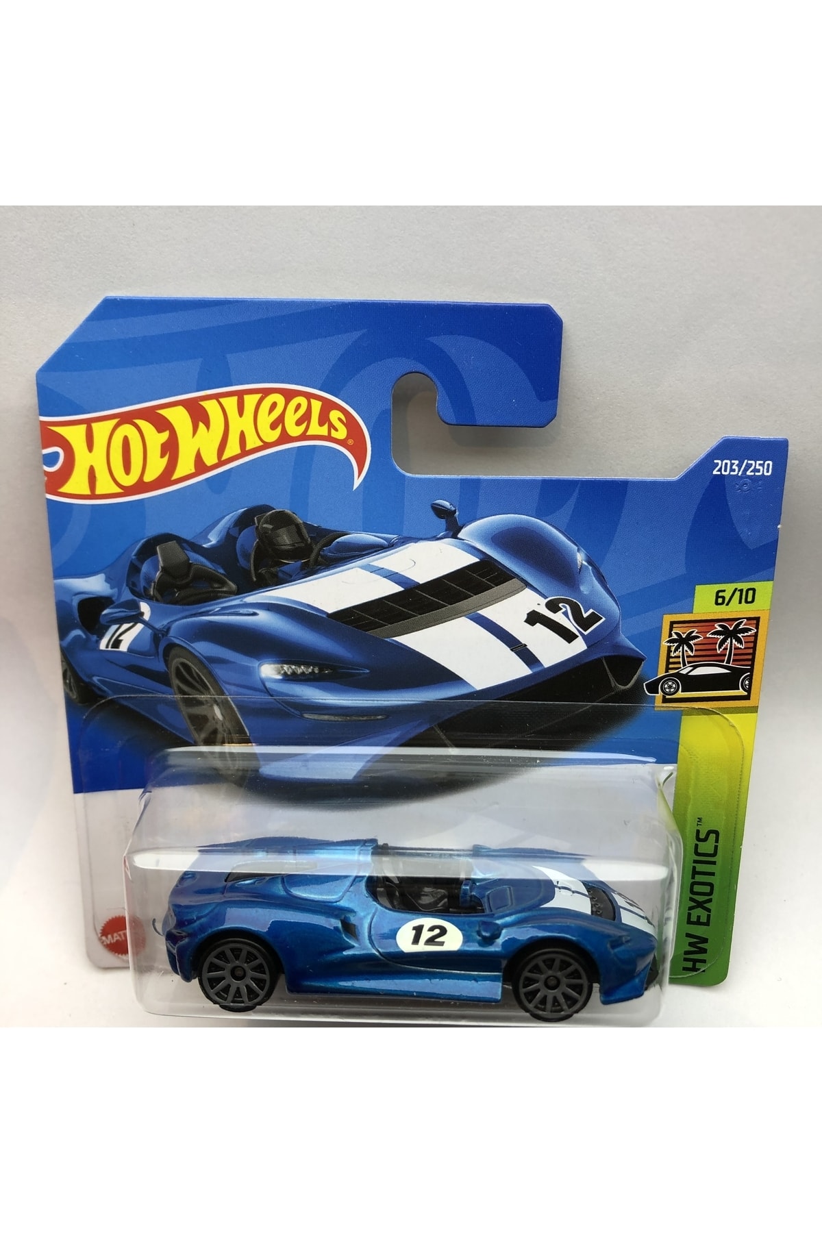 ماشین اسباب بازی جدید MCLAREN ELVA BLUE MINI CAR 1:64 SCALE HOTWHEELS BRAND 3 10 هات ویلز اورجینال HOT WHEELS