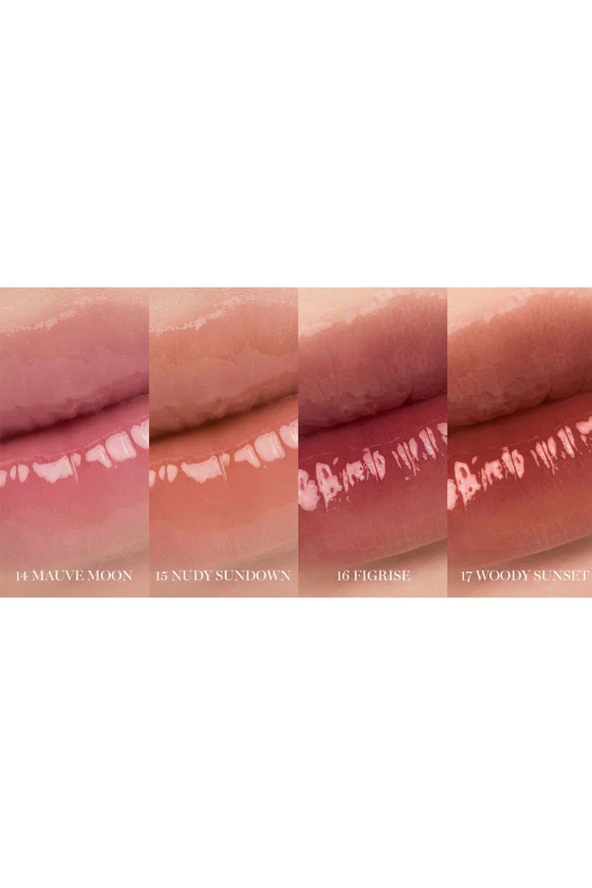 رژ لب مایع براق Glasting Water Tint رنگ قهوه‌ای مدل Woody Sunset Romand