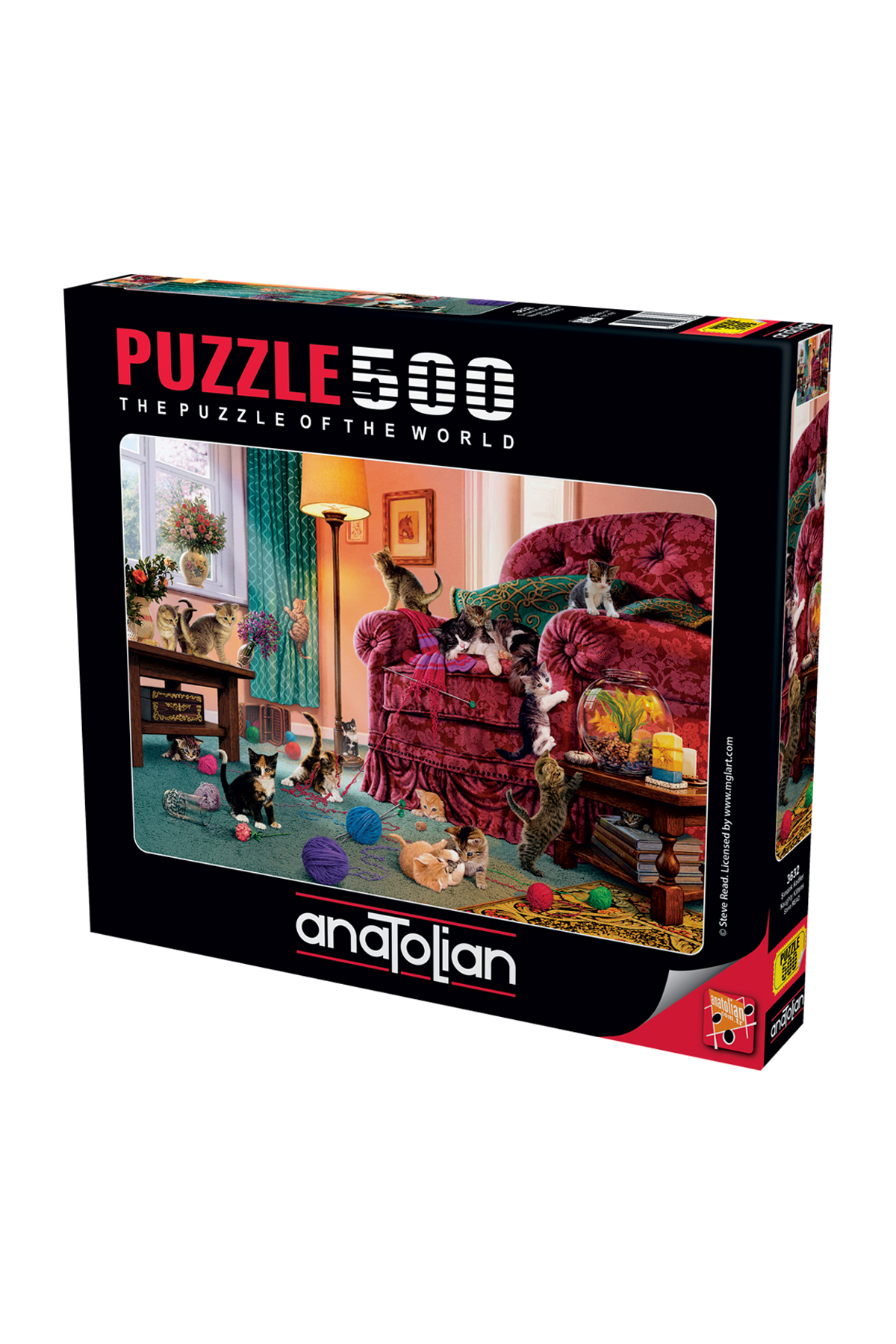 پازل اره منبت کاری مویی 500 تکه گربه های خراب 3632 Anatolian Puzzle