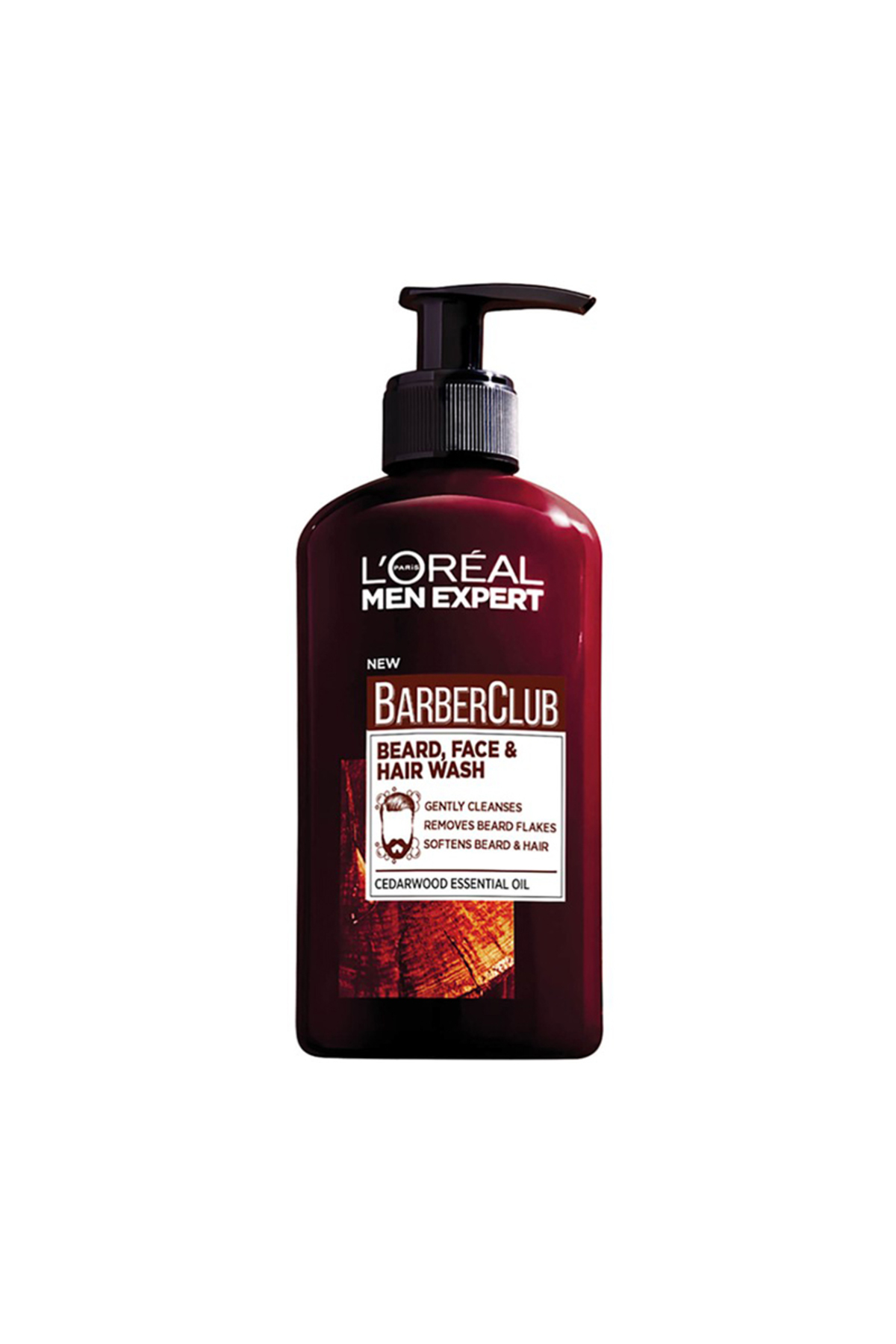 پاک کننده صورت کلوپ باربر 3 در 1 ریش و مو ژل شستشو 200 میل L'Oreal Paris Men Expert