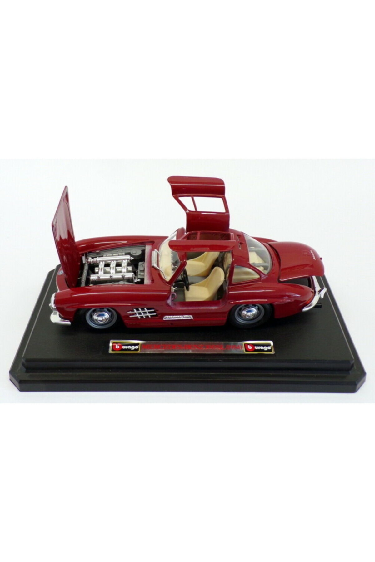 مدل خودرو 1954 مرسدس 300 SL 1:24 ماشین قرمز اورجینال Burago