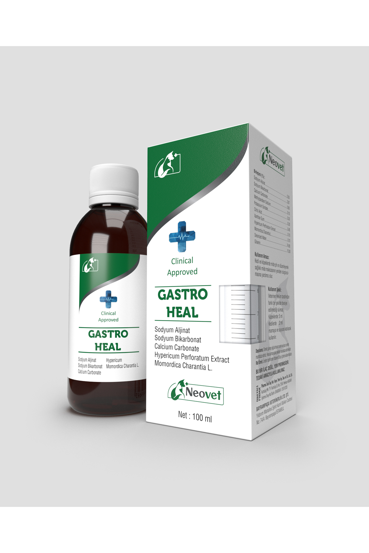 مکمل قطره‌ای گربه نئووت Neovet Gastro Heal برای محافظت از معده و کاهش استفراغ