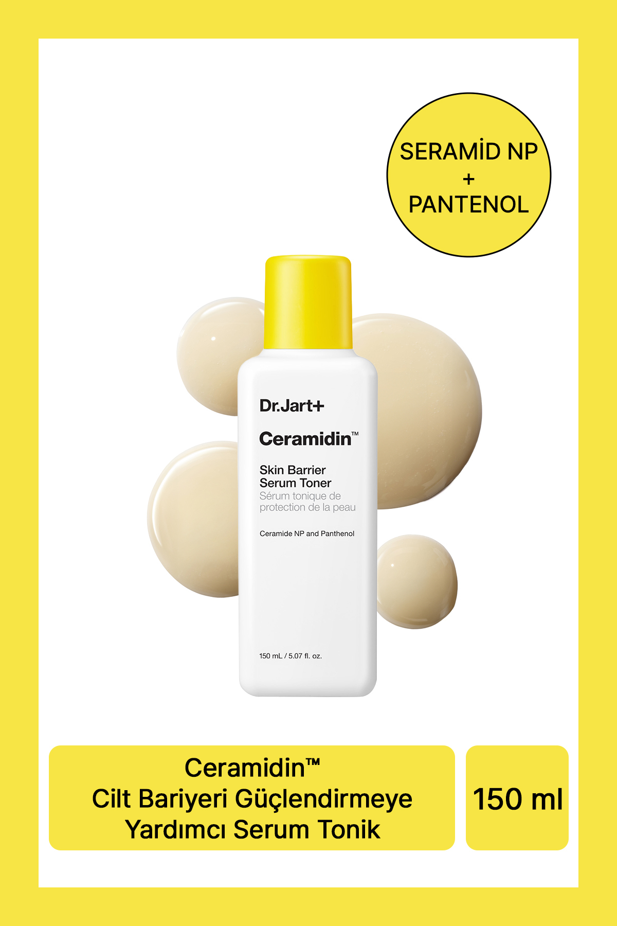 تونر سرامیدین سرم تونیک برای کمک به تقویت سد پوستی اورجینال Dr.Jart+
