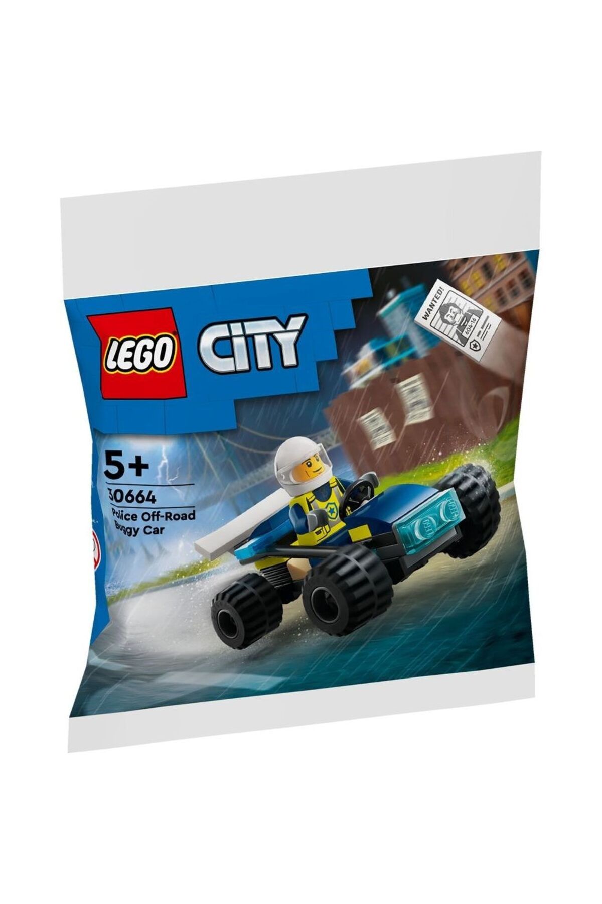 لگو CITY 30664 POLICE OFF BUGGY CAR POLYBAG 35 قطعه اورجینال LEGO
