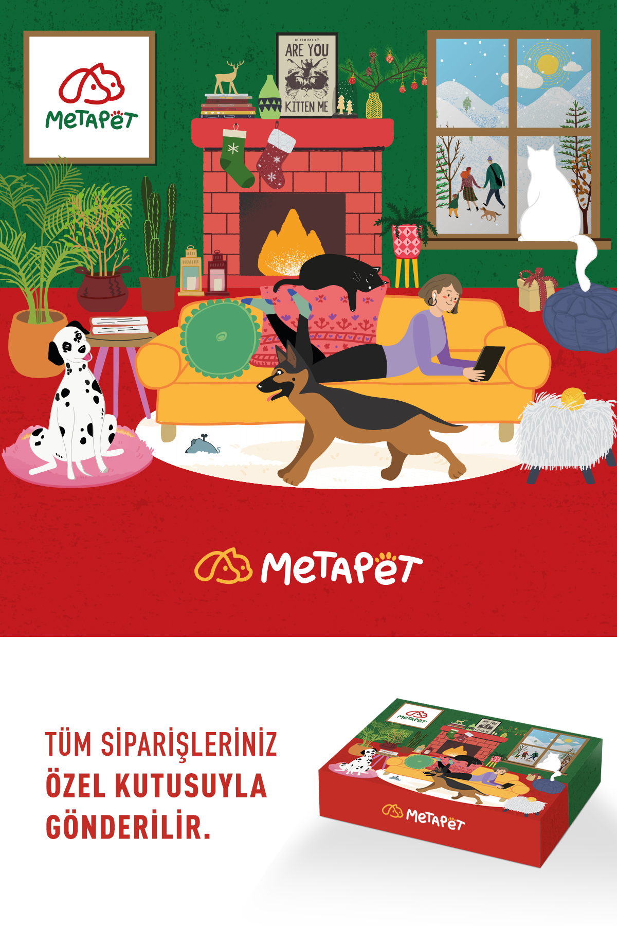 ست مراقبت از سگ متاپت Metapet، سری Nano Series، اسپری بهداشتی مراقبت از پوست و دستمال حوله‌ای