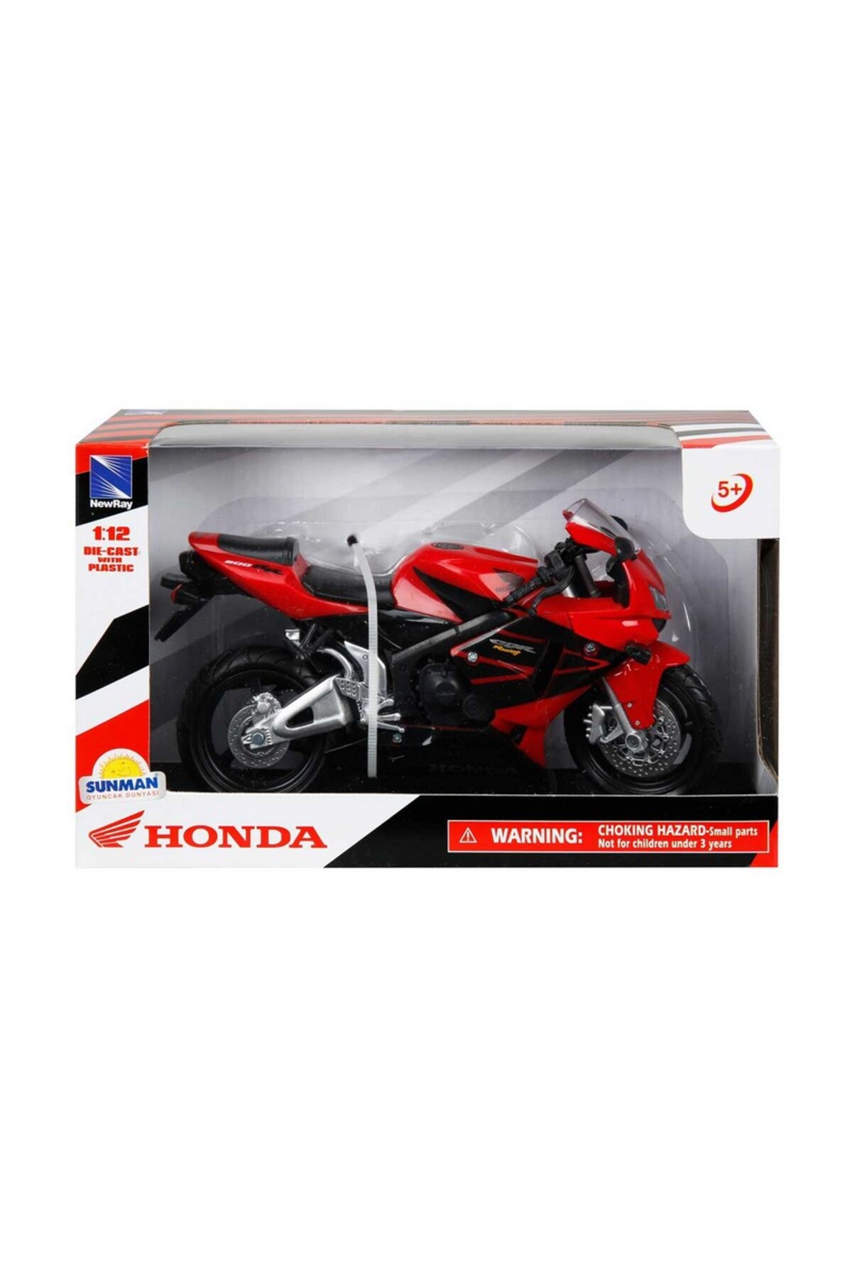 مدل خودرو موتور سیکلت هوندا CBR 600 قرمز 1 12 ترازو اورجینال Sunman