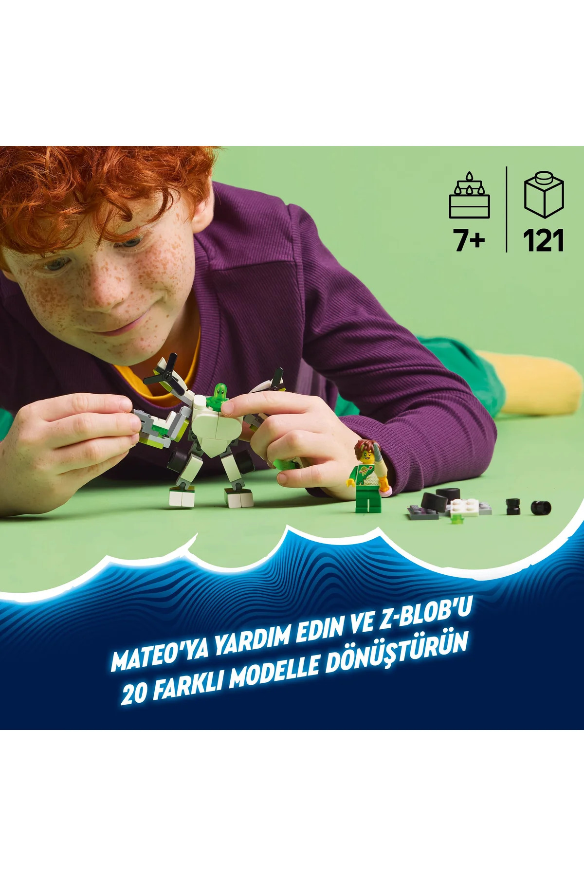 لگو و اسباب بازی های ساخت محور ® DREAMZZZ™ Z BLOB'S ROBOT AND VEHICLE ADVENTURES 71487 7+ ست ساختمان خلاق 121PR از ترکیه LEGO