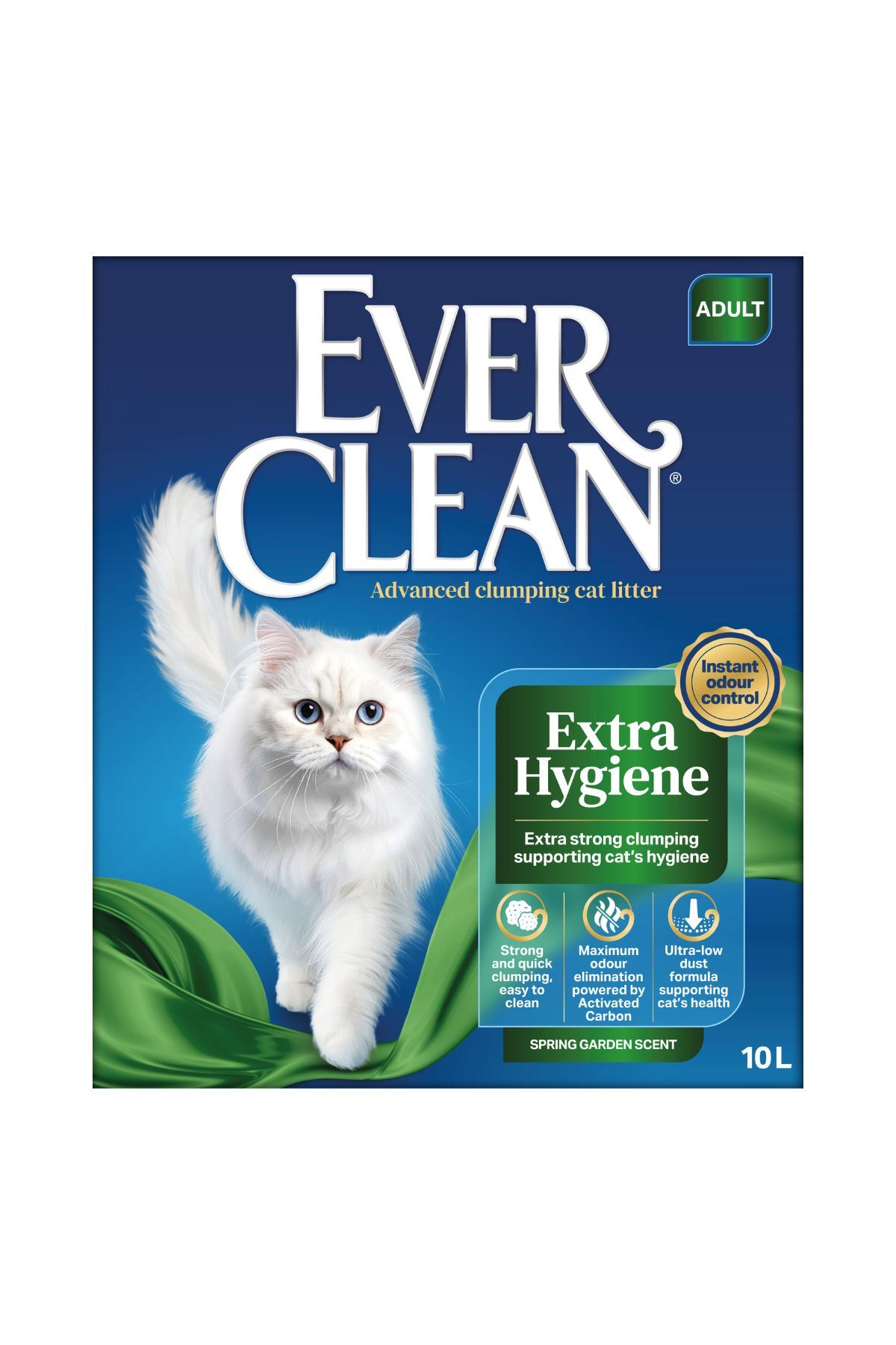 خاک گربه ایورکلین Ever Clean سری Extra Hygiene Spring Garden، ۱۰ لیتری