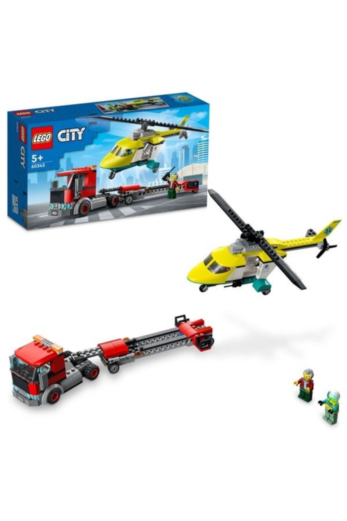 لگو و اسباب بازی های ساخت محور حمل نقل هلیکوپتر نجات شهر اورجینال LEGO