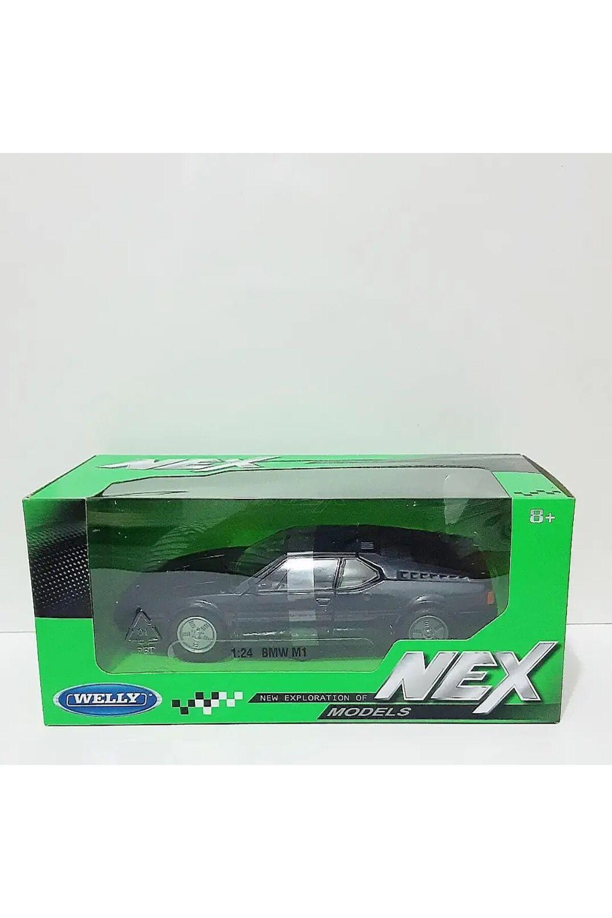 مدل خودرو 1.24 SCALE WELLY BRAND دارای مجوز BMW M1 مشکی COLOR MEDEL METAL CAR اورجینال WELLY