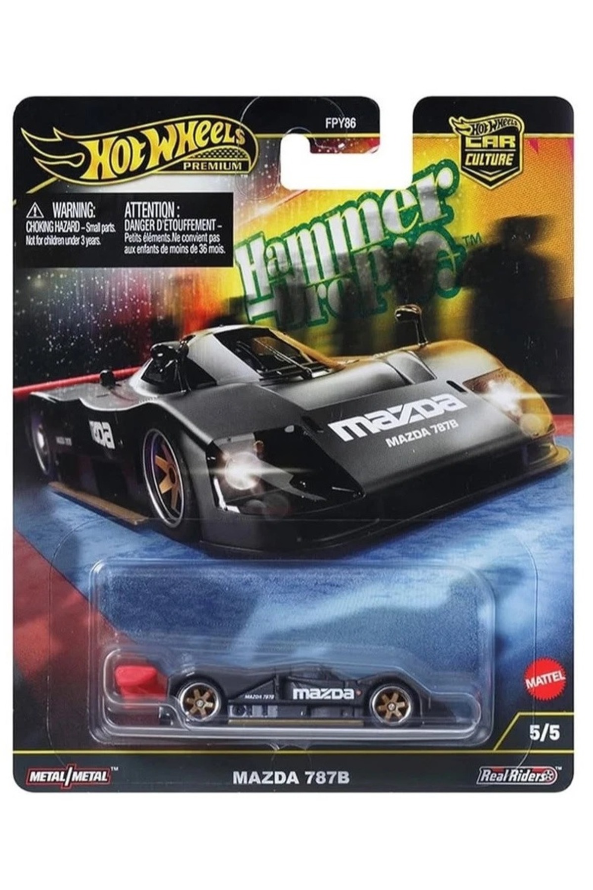 ماشین اسباب بازی بدنه و لاستیک فلزی مزدا 787B کالچر ممتاز از ترکیه HOT WHEELS