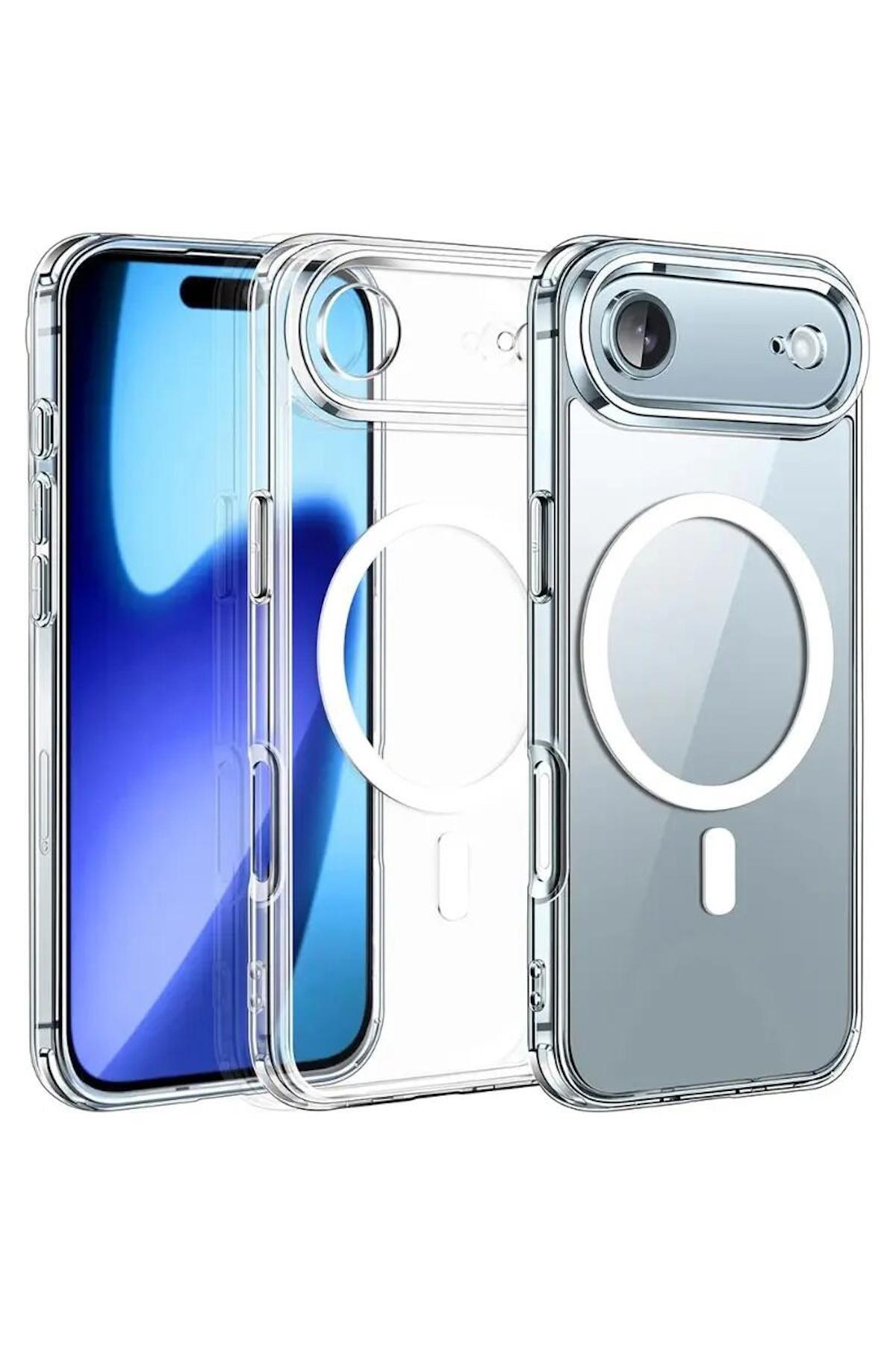 کاور و قاب APPLE IPHONE 17 AIR COMPATIBLE CASE CLEARMAG غیر زرد رنگ سازگار با M SAFE شفاف اورجینال Zebana