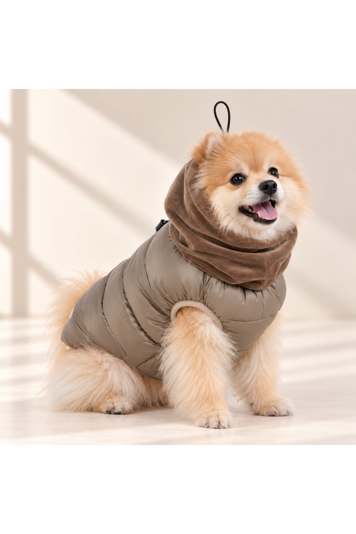 کاپشن سگ پاپیا Puppia مدل PUP-KPM-KHV-01، کاپیتونه و گردن‌پوش‌دار