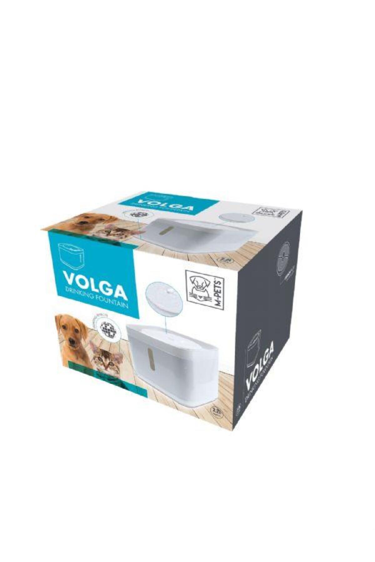 آبخوری چراغ‌دار حیوانات خانگی ام‌پتس M-PETS Volga، ۲٫۲ لیتر، مدل 60530201 سفید 2,2L