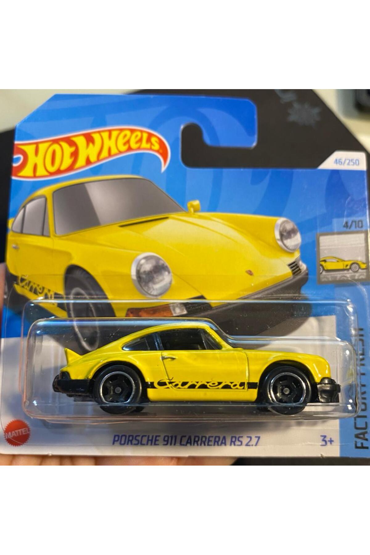 ماشین اسباب بازی SINGLE CARS YELLOW PORSCHE 911 CARRERA RS 2.7 کالکشن نادر HOT WHEELS