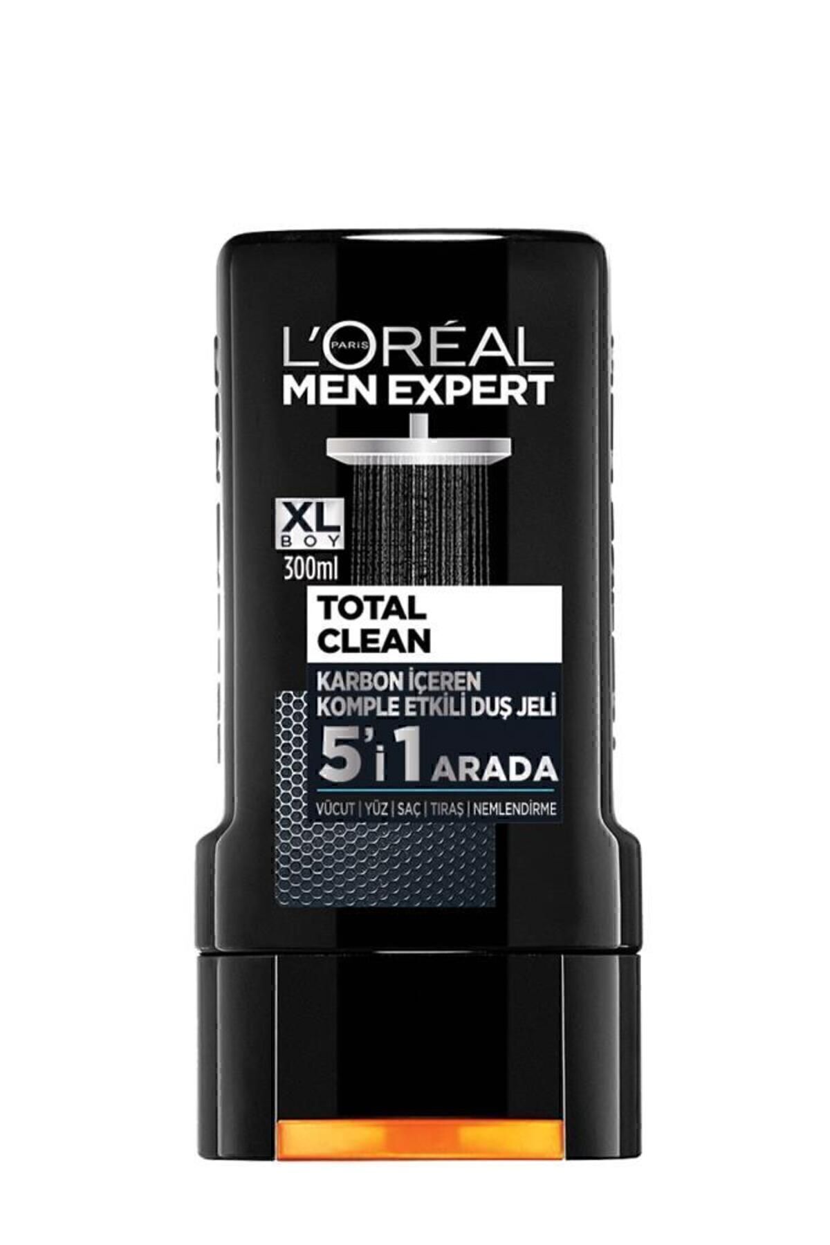 L'Oreal Paris Men Expert شستشو کامل 5 در 1 از ژل حمام زغال 300 میلی لیتر