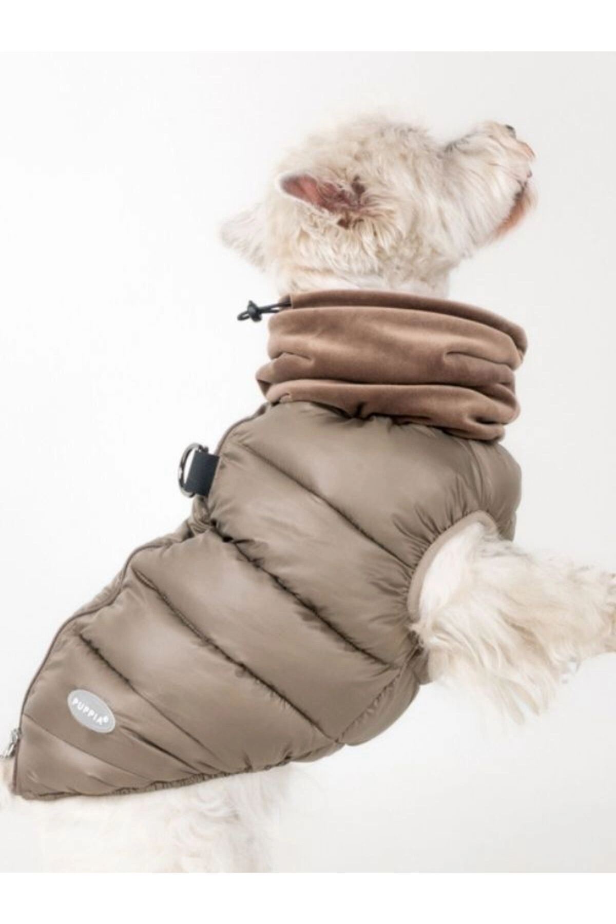 جلیقه پافر سگ پوپیا Puppia مدل Glacier Snood، قهوه‌ای