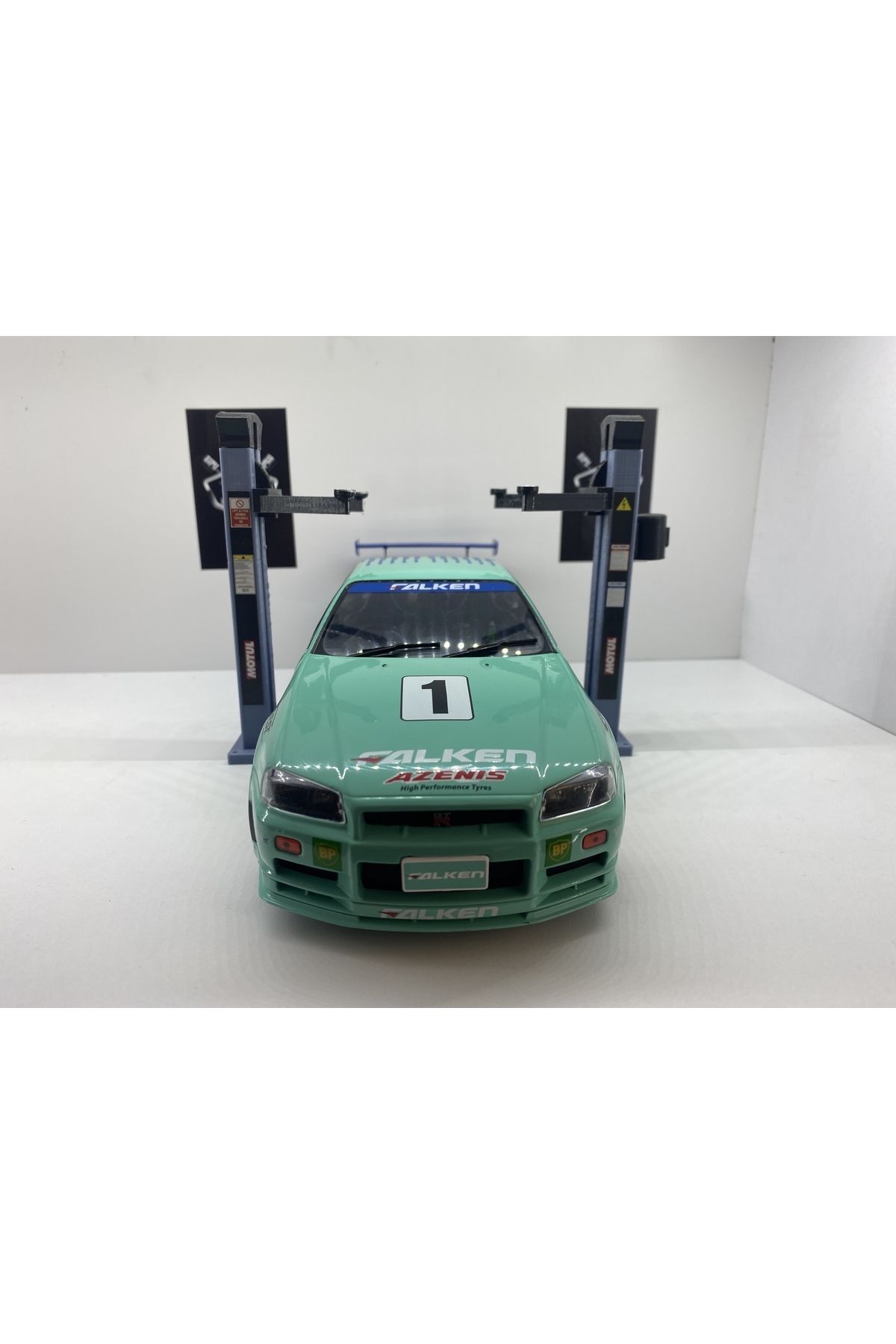 مدل خودرو آسانسور متحرک خاکستری مقیاس 1:18 اورجینال FMK HOBBY