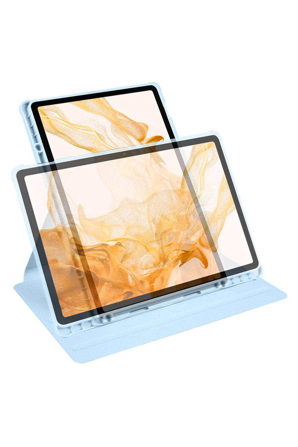 کاور تبلت قاب GALAXY TAB S9 FE PLUS با محفظه قلم و پایه قابل چرخش VOYO