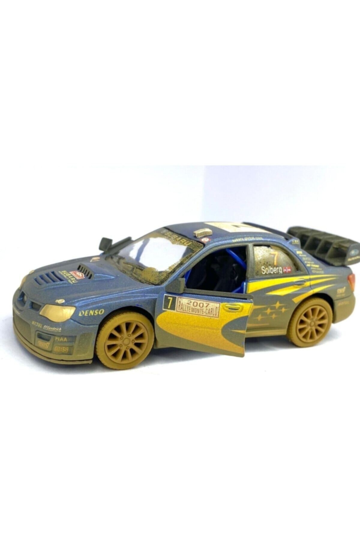 مدل خودرو سوبارو ایمپرزا WRC 2007 گلی DIECAST PULL DROP CAR اورجینال Kinsmart