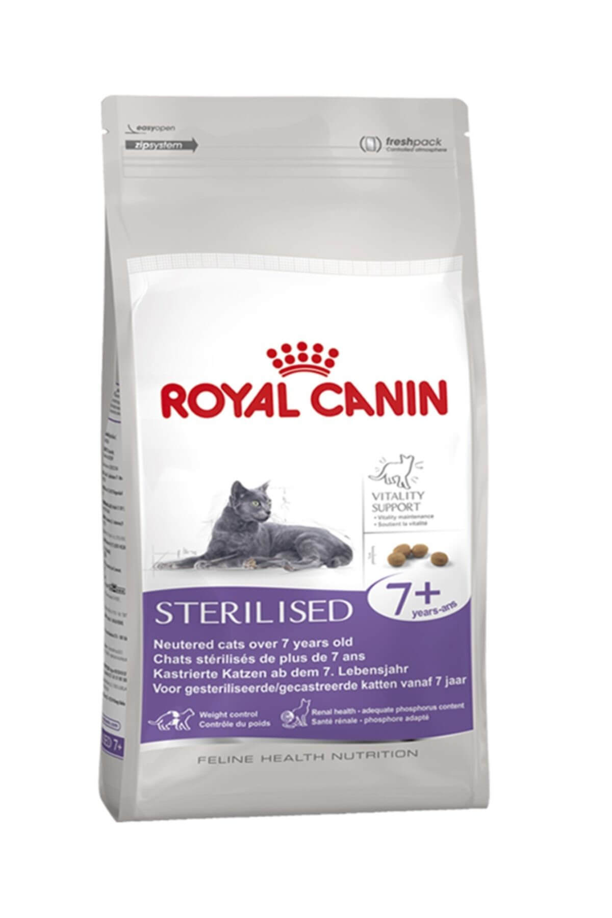 غذای خشک گربه رویال کنین Royal Canin Sterilised +7، ۱٫۵ کیلوگرم 1,5 Kg