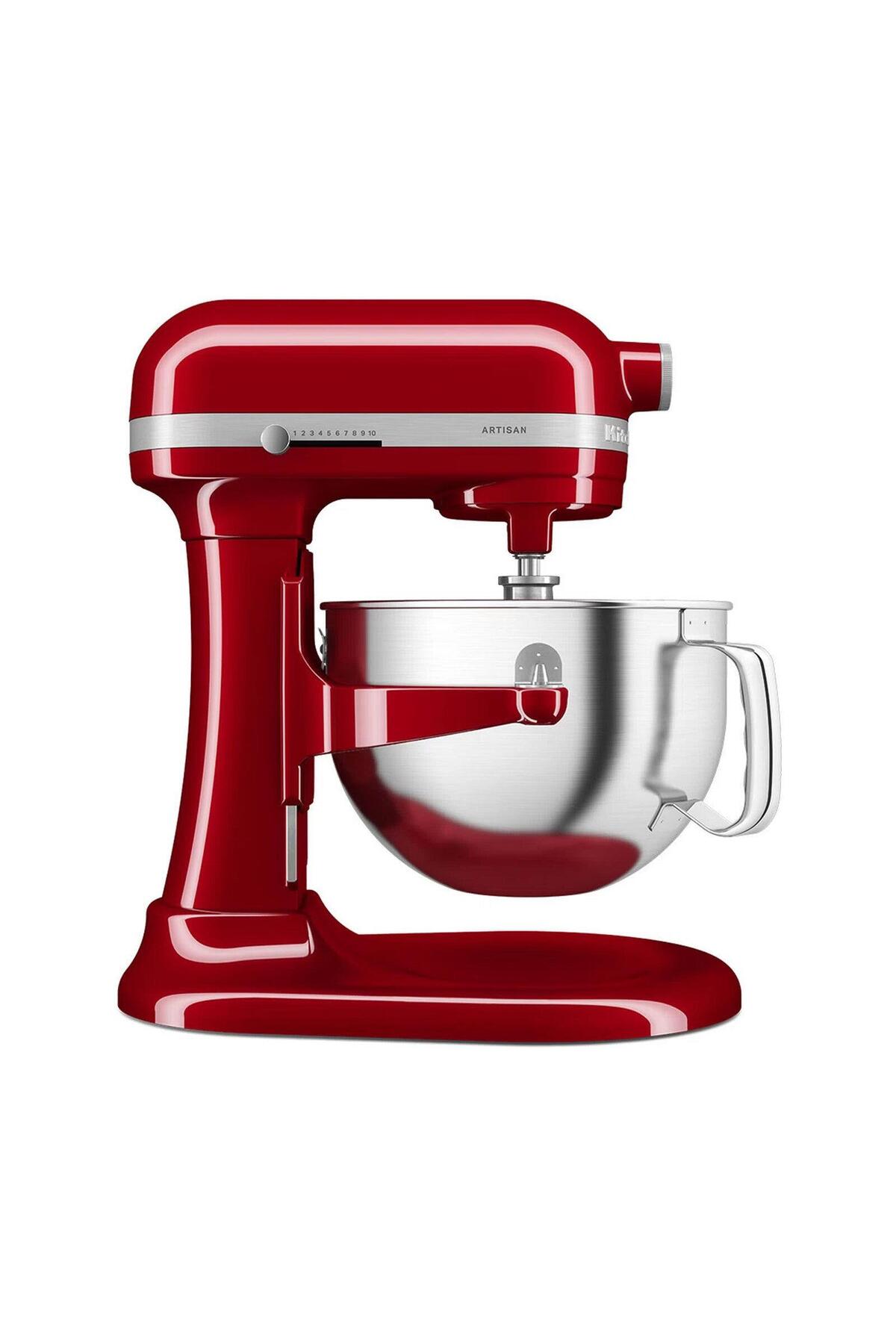 میکسر و ست پایه 5.6 لیتری ARTISAN با کاسه قابل بلند کردن EMPIRE RED اورجینال Kitchenaid