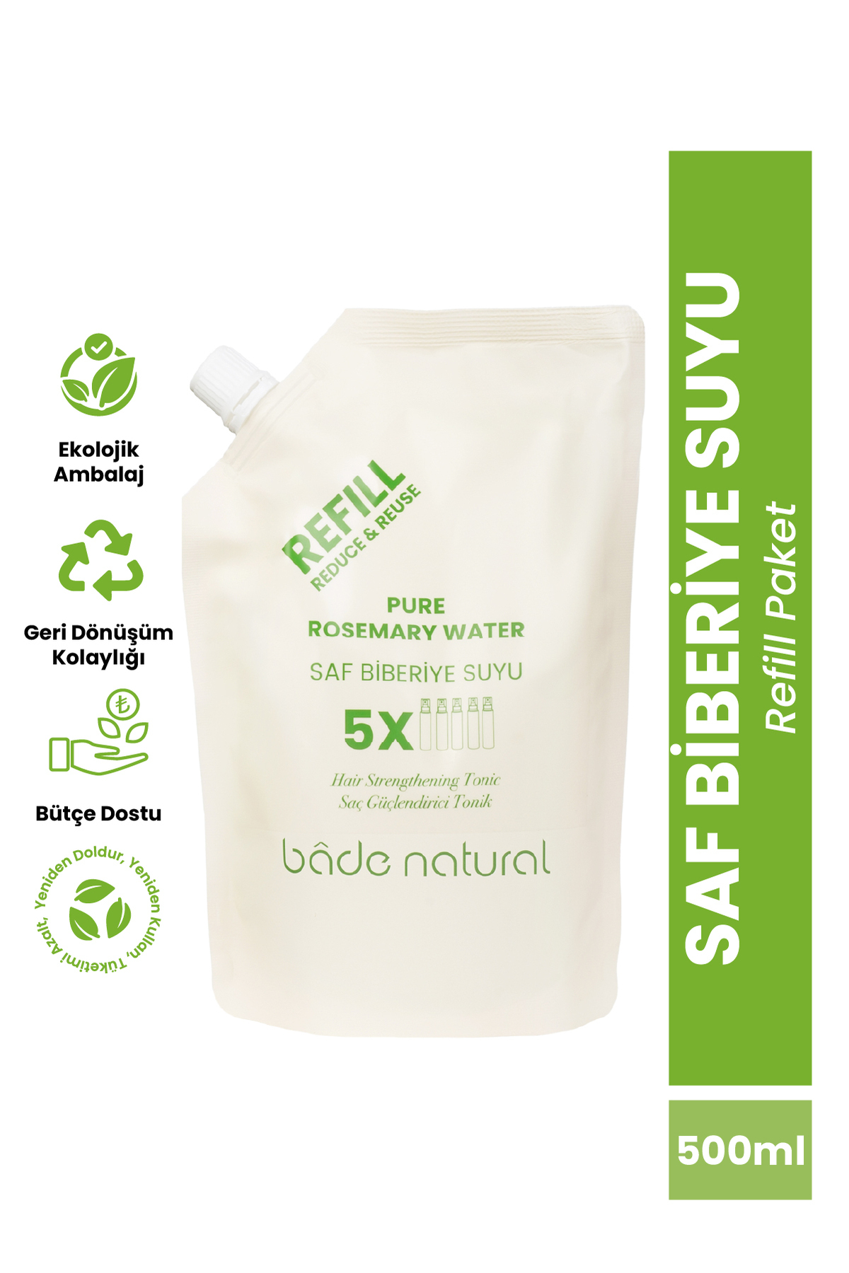 تونیک موی تقویت کننده با عصاره رزماری 500 میلی لیتر بادا ناتورال Bade Natural
