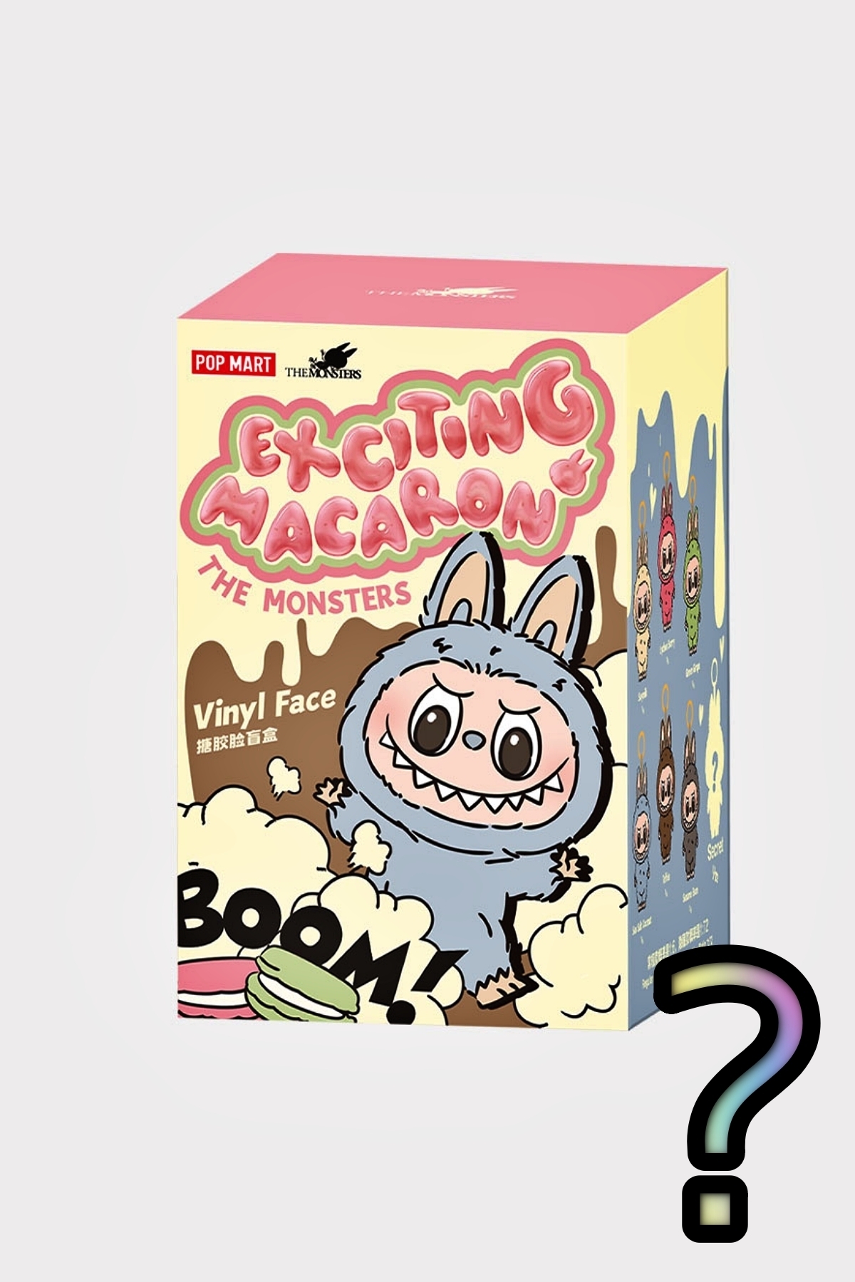 اسباب بازی های پشمی LABUBU MACARON, EXCITING MACARON THE MONSTERS, TOY ORIGINAL QR Genel Markalar