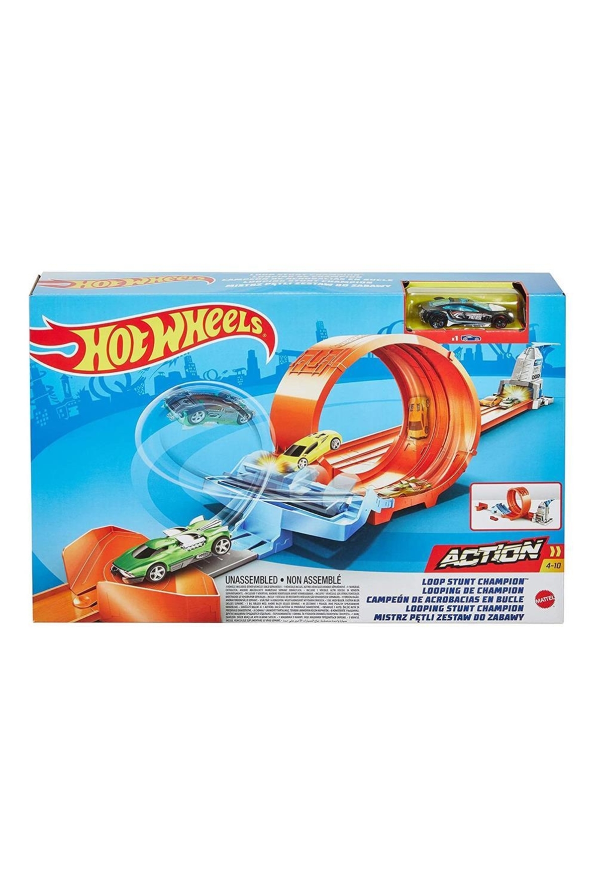 قطار و راه آهن اسباب بازی ست مسابقات پیست قهرمانی GBF81 GTV13 از ترکیه HOT WHEELS